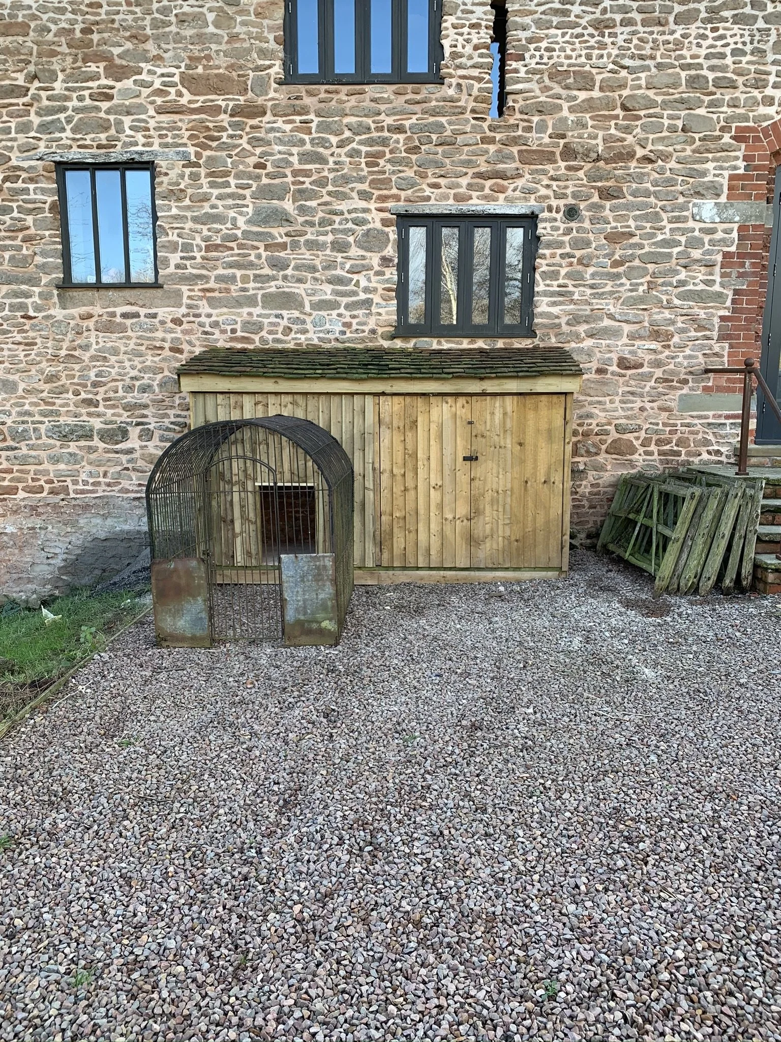 Bespoke dog kennel and water well pump filter store