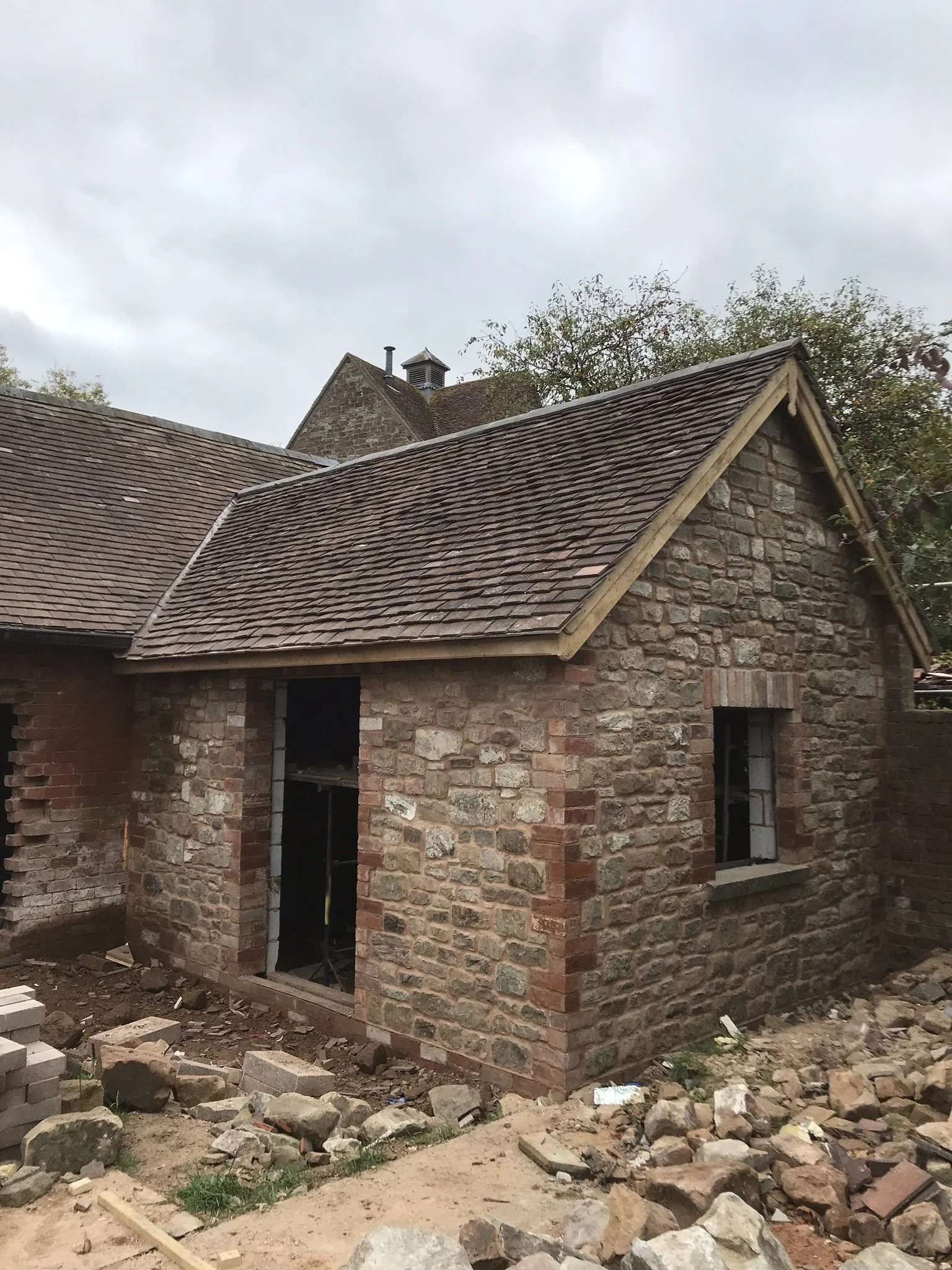Newbuild stone extension  