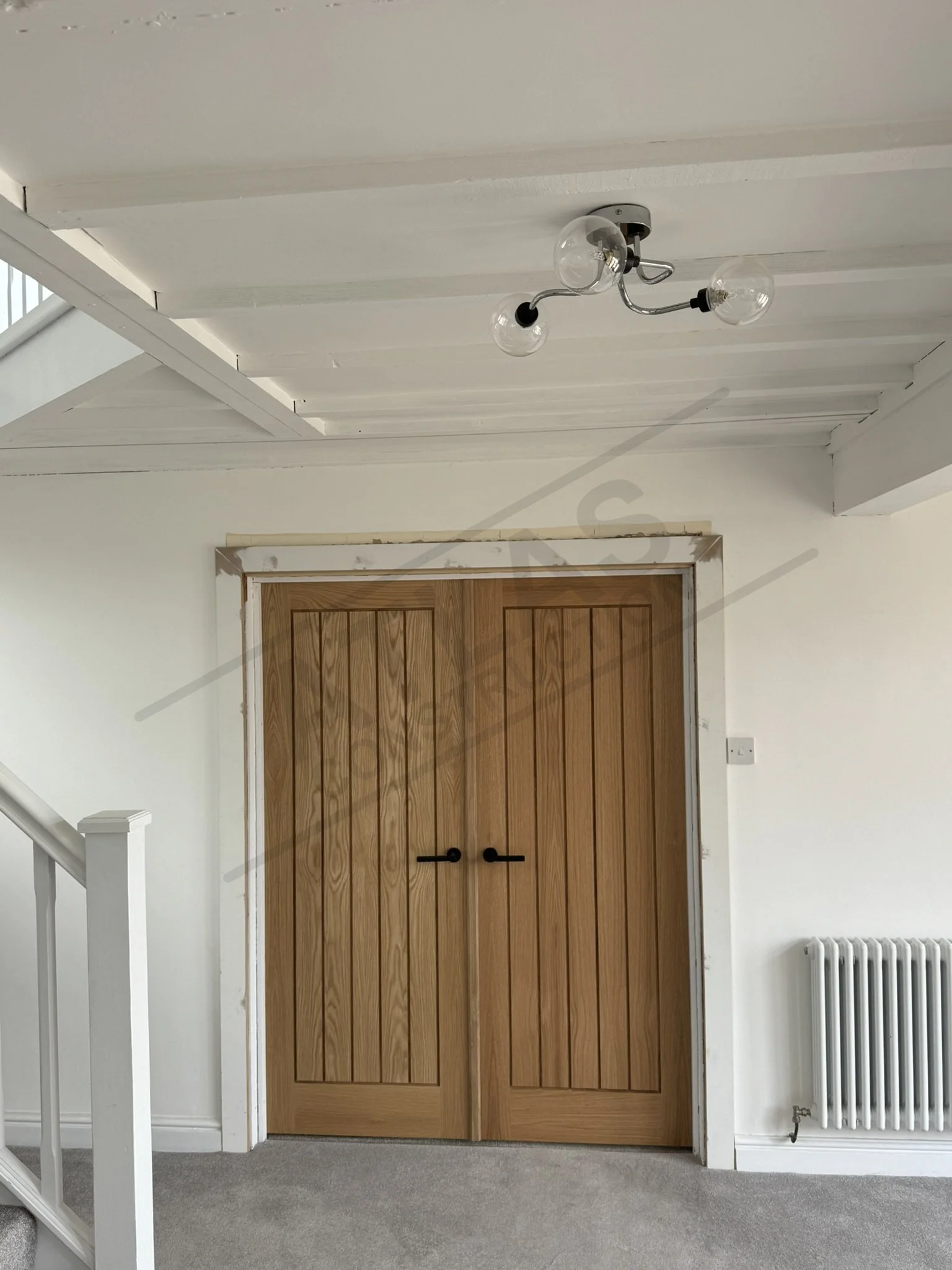 Pair of oak doors