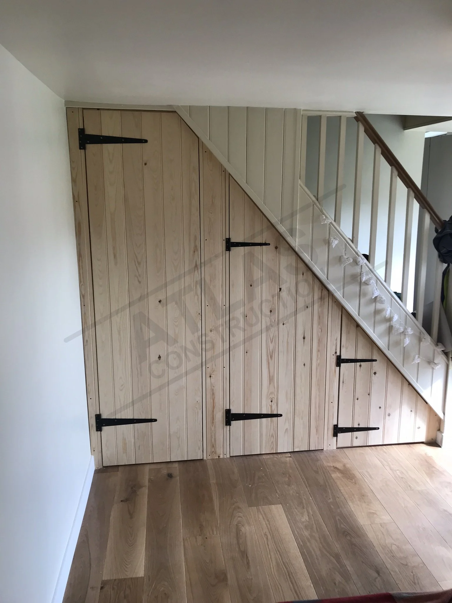 Custom under stair storage
