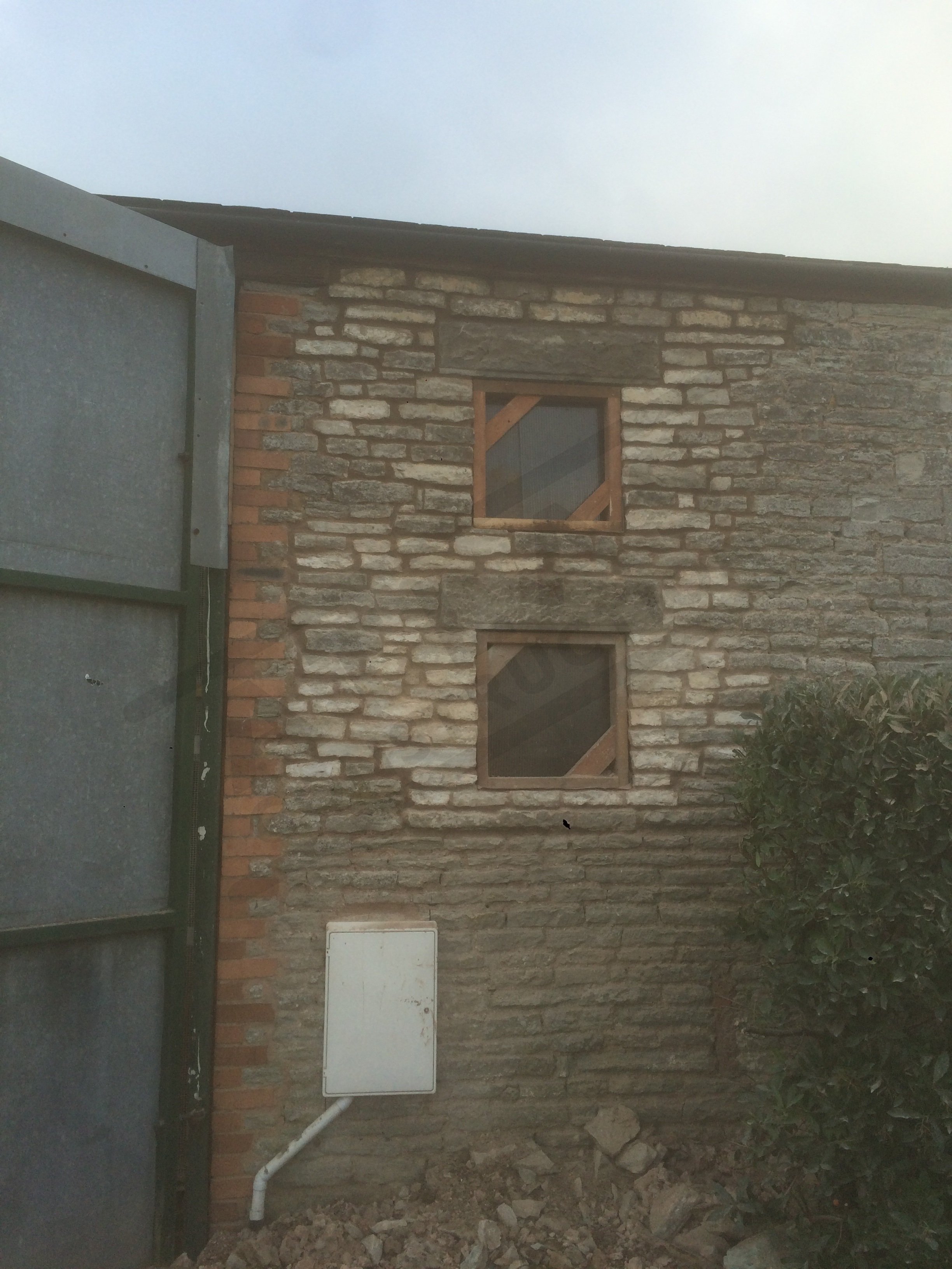 rebuilt stonework