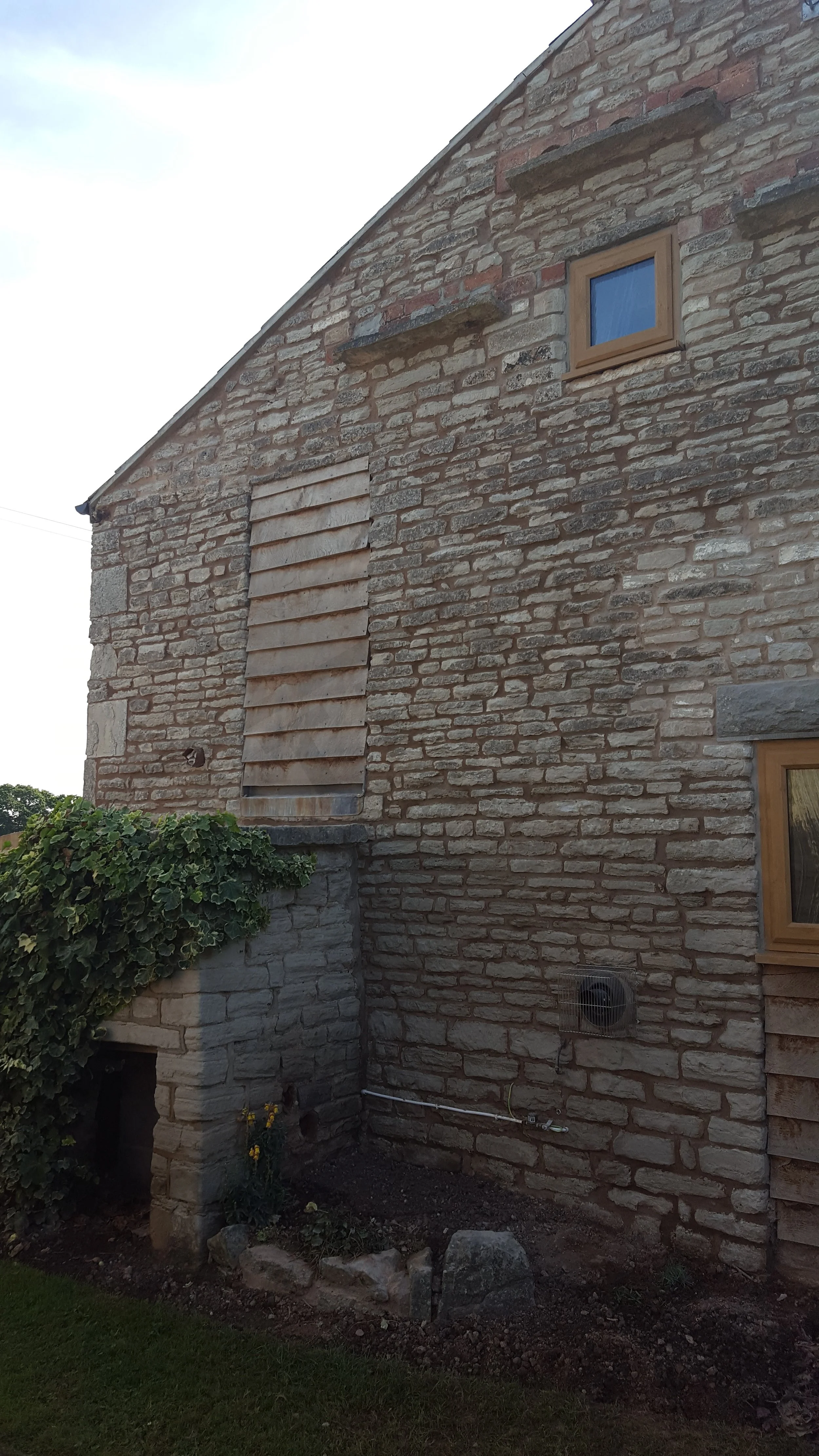 Repointed stonework and repairs to barn conversion