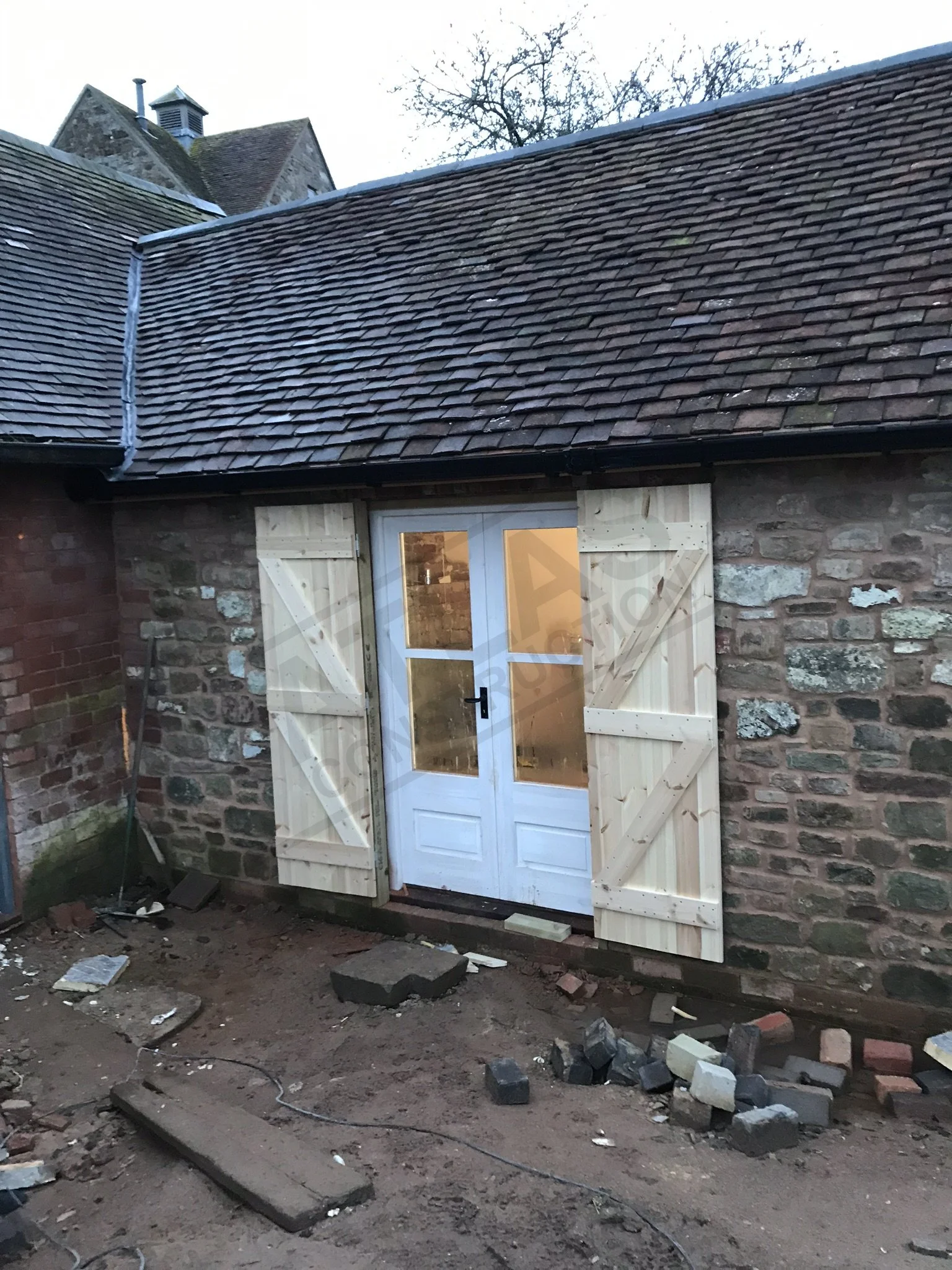 Custom shutter doors