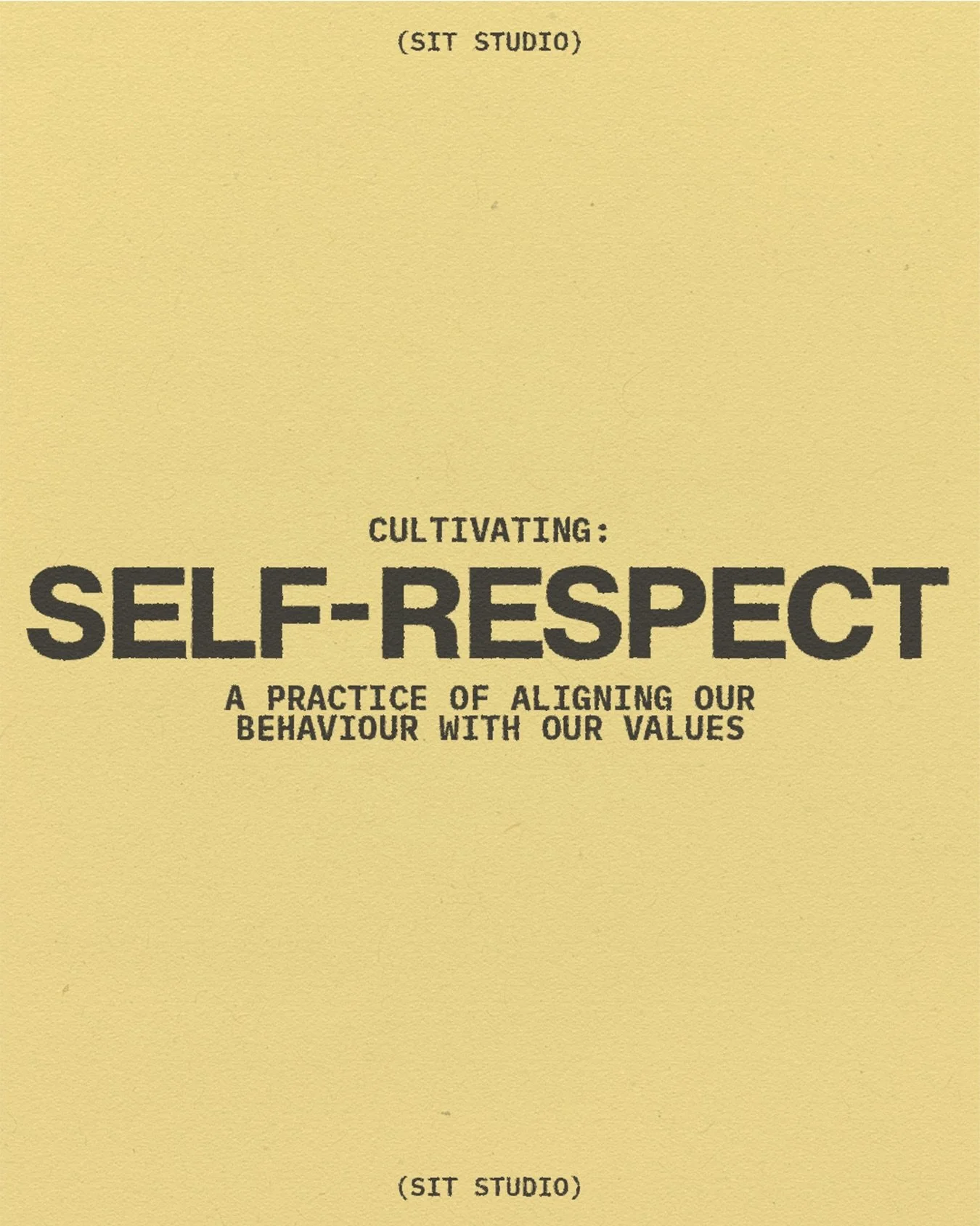 A considered point of view on self-respect.

An exploration of Joan Didion&rsquo;s &ldquo;Self-Respect: Its Source, Its Power&rdquo; &mdash; and how its ideas translate to today&rsquo;s world.

Cultivating self-respect is an action, not a feeling; a 