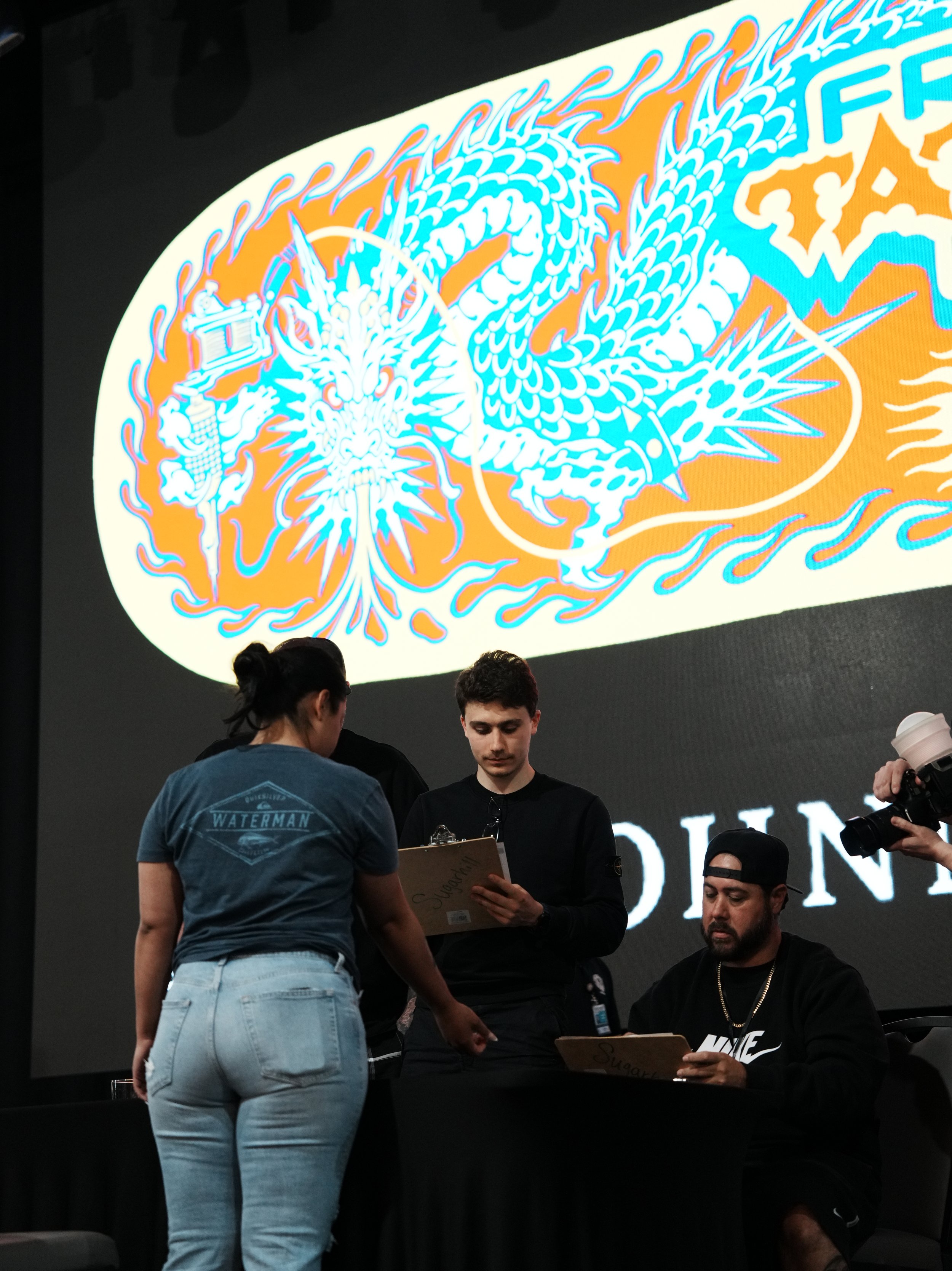 Gregory Mirzoyan judging at Fresno Tattoo Expo