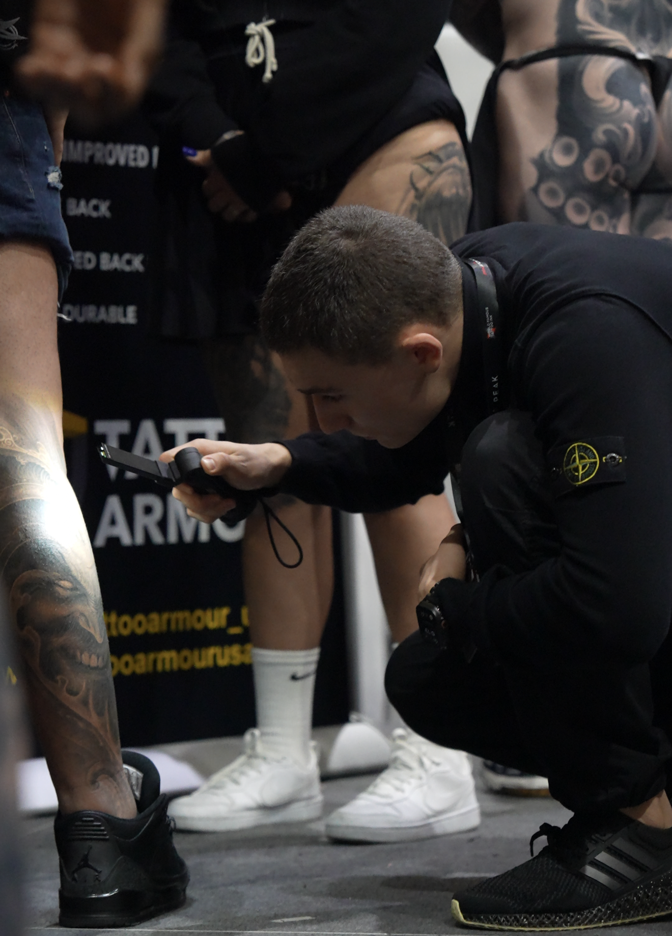 Gregory Mirzoyan judging at New York Tattoo Expo