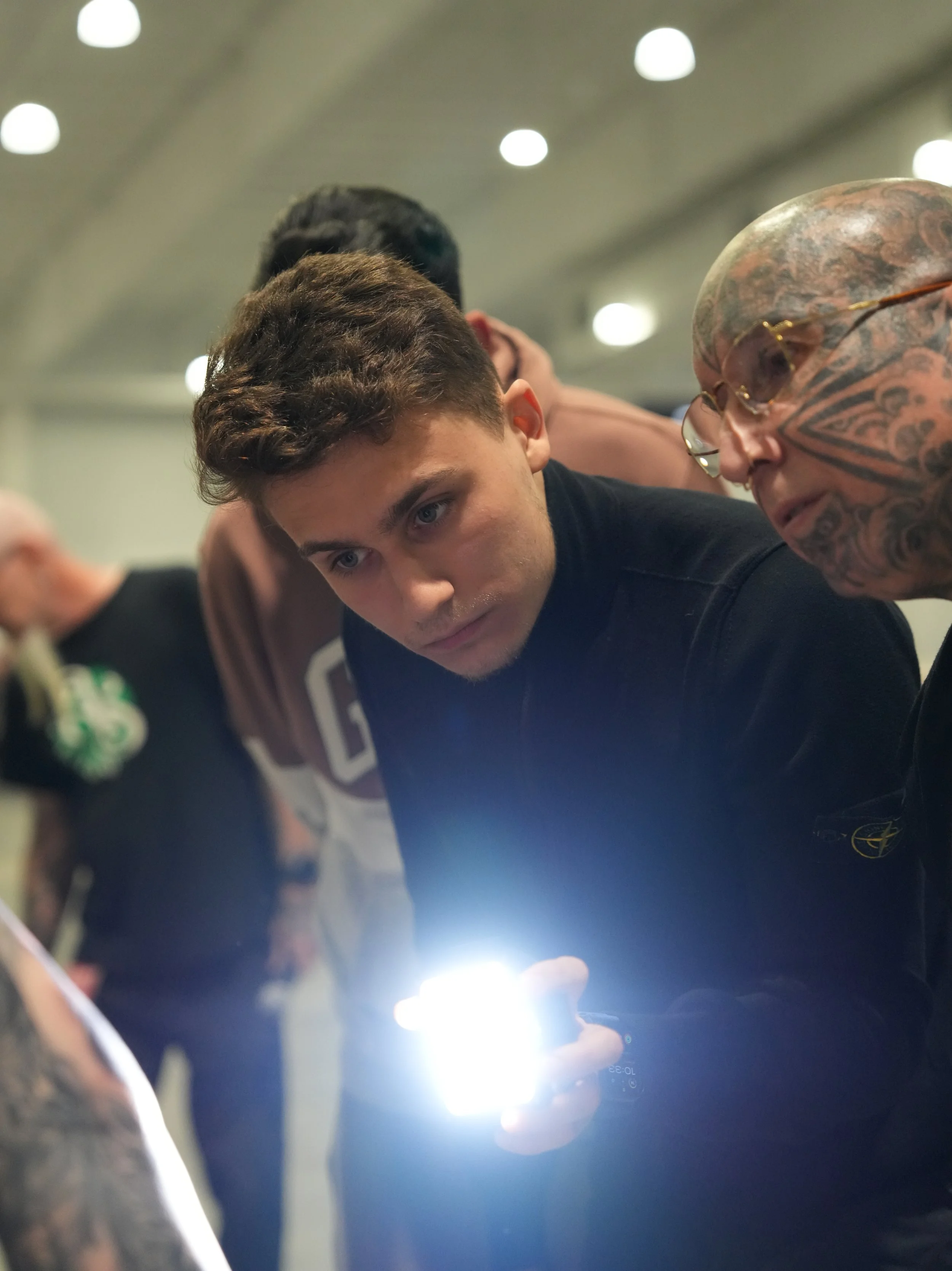 Gregory Mirzoyan judging New England Tattoo Expo with Yallzee