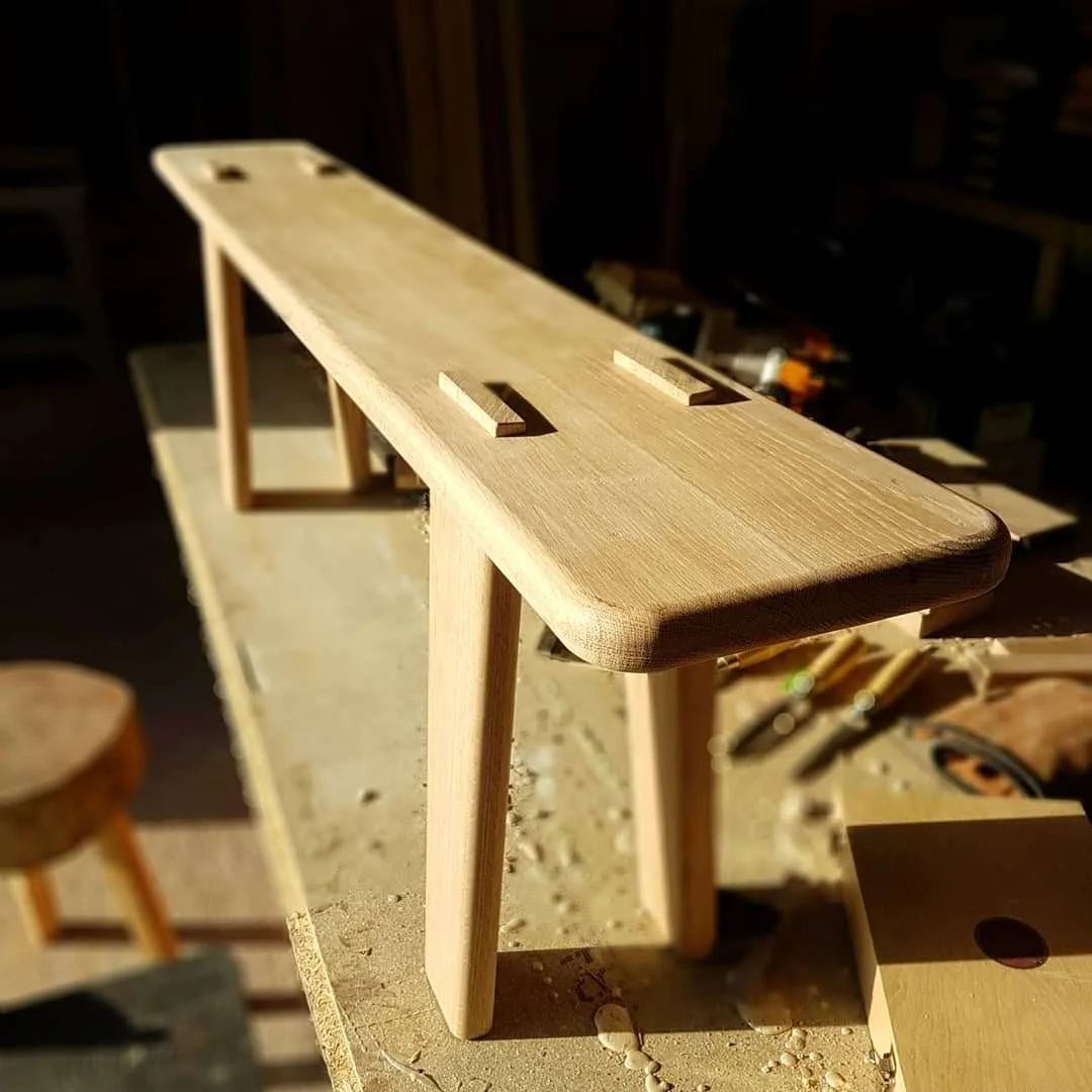 Courses are coming to Joint.

The workshop is being shaped as a place to learn, make and work with material properly &mdash; not just through woodwork, but through related crafts, processes and skills that connect back to timber, making and the handm