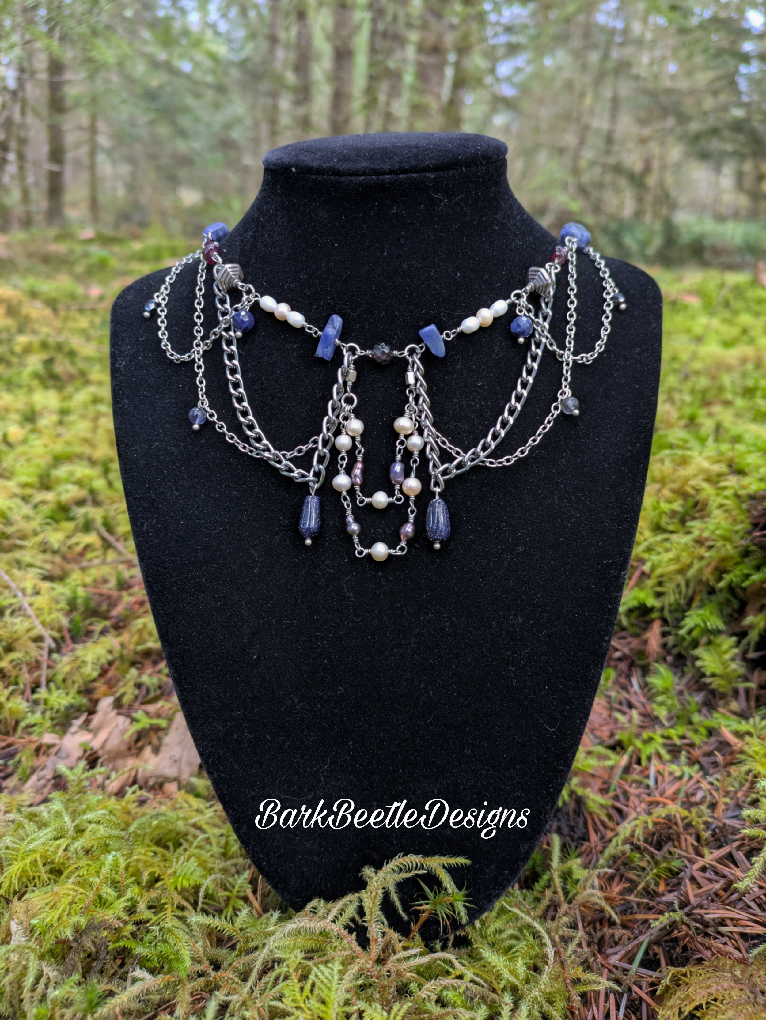 Close up of necklace