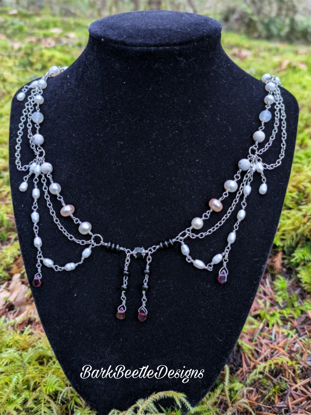 Close up of necklace