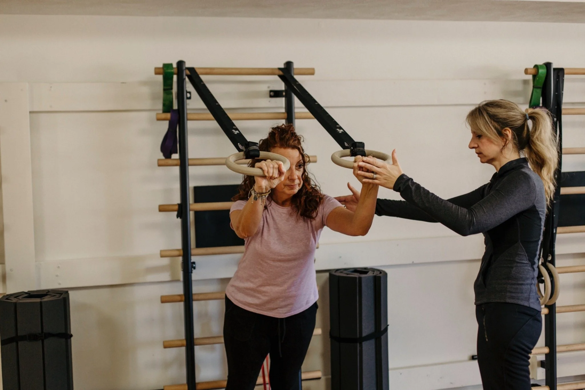 Personal trainer coaching woman over 50 at A50 Personal Training near Peters Township