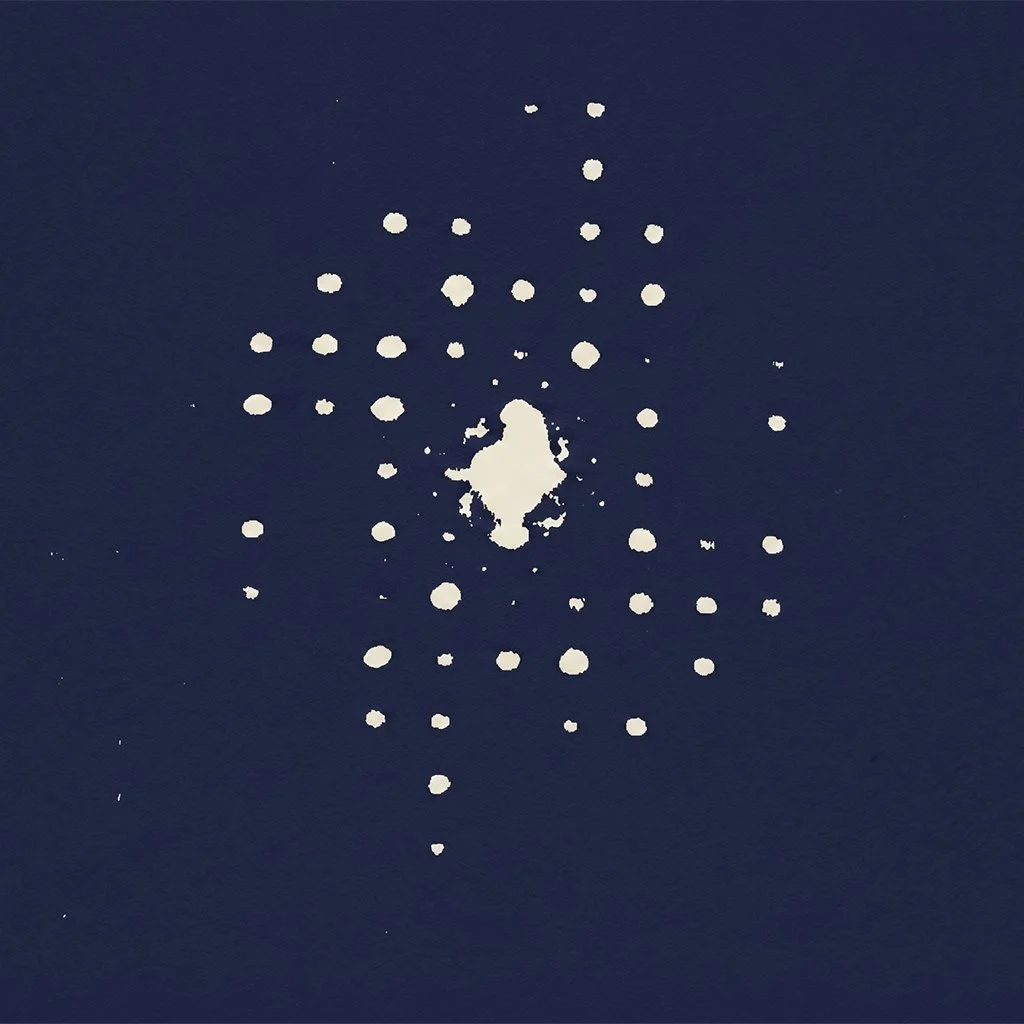 An X-ray diffraction photograph of sodium benzylpenicillin from 1945.