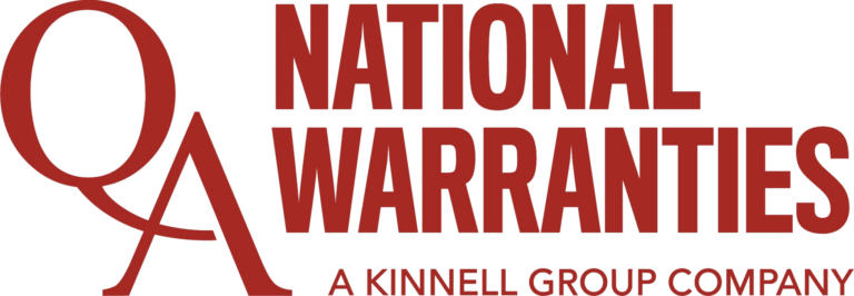 Logo for National Warraties, a Kinnell Group Company, featuring large red text and emblem.