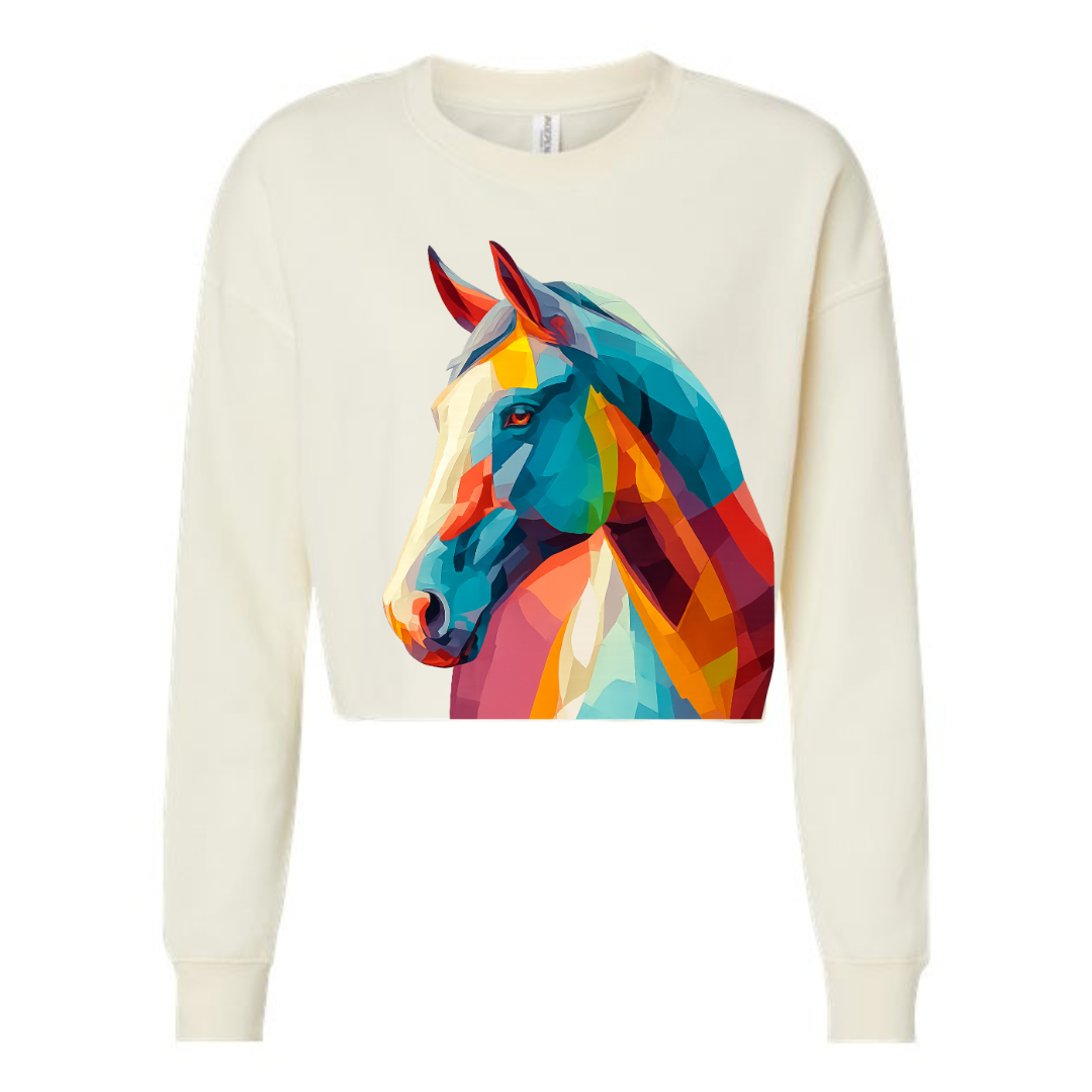 Geometric Horse Sweatshirt