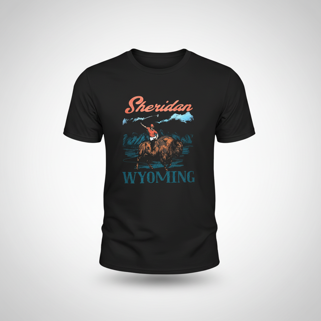 Wyoming Polo Buffalo Graphic Tee