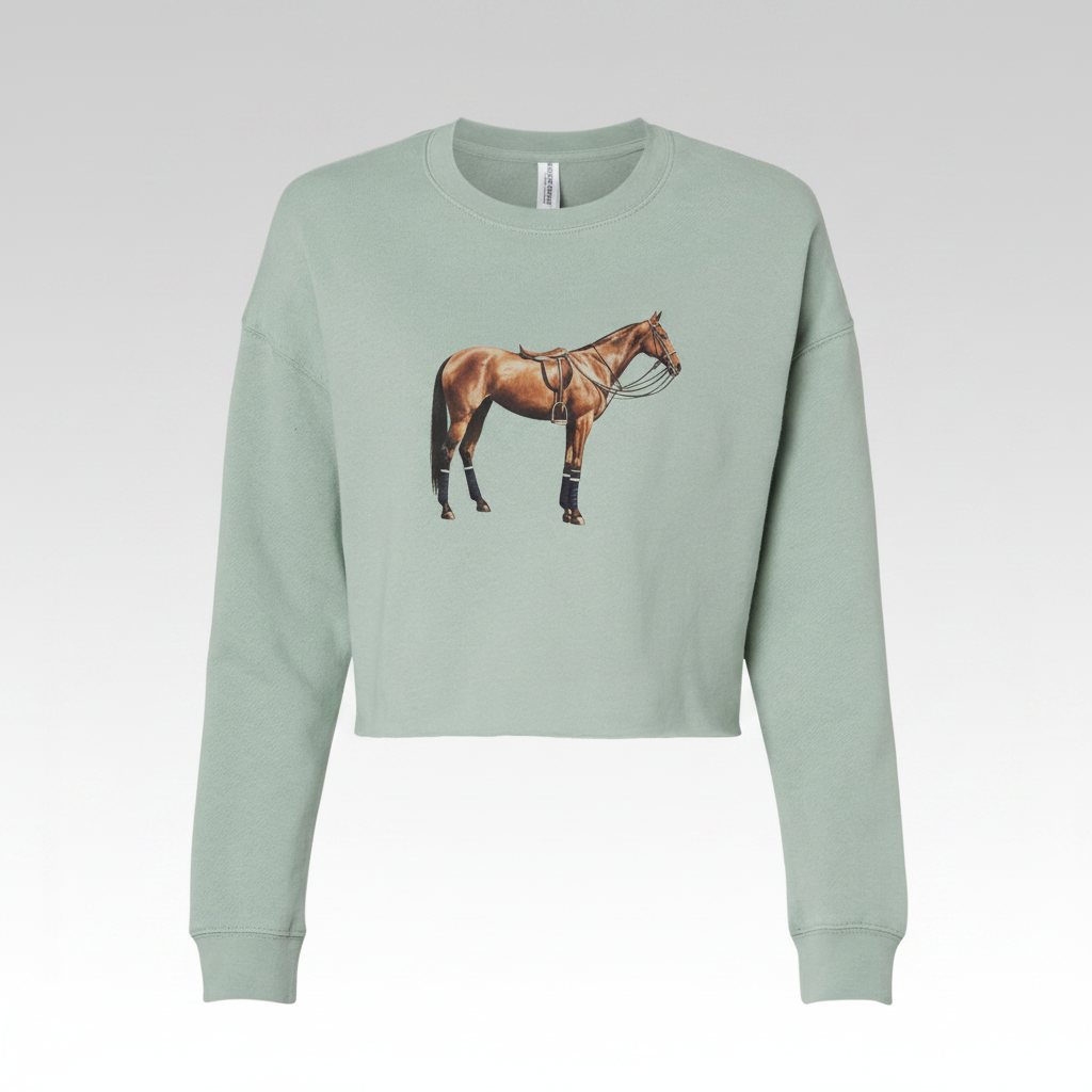 Polo Pony Cropped Sweatshirt