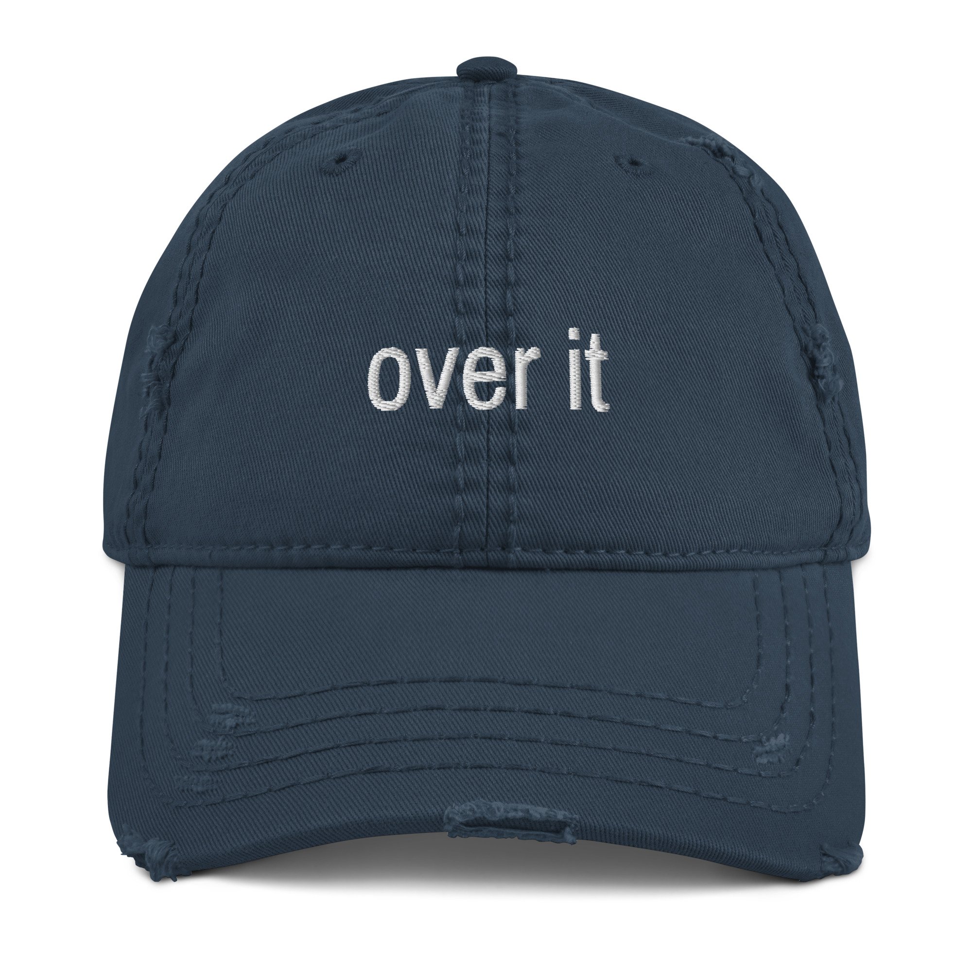 "over it" embroidered dad hat