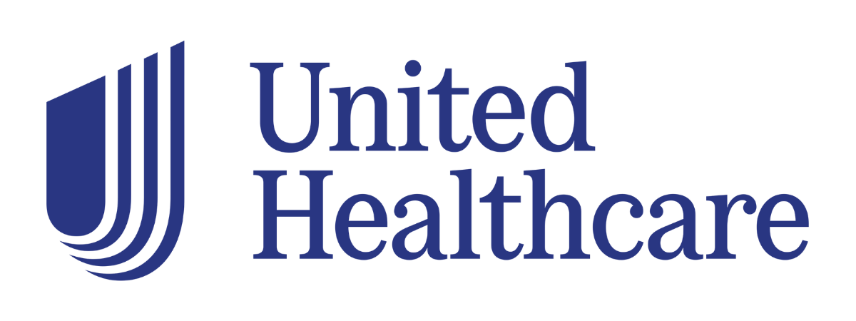 United Healthcare logo with blue abstract symbol and company name.