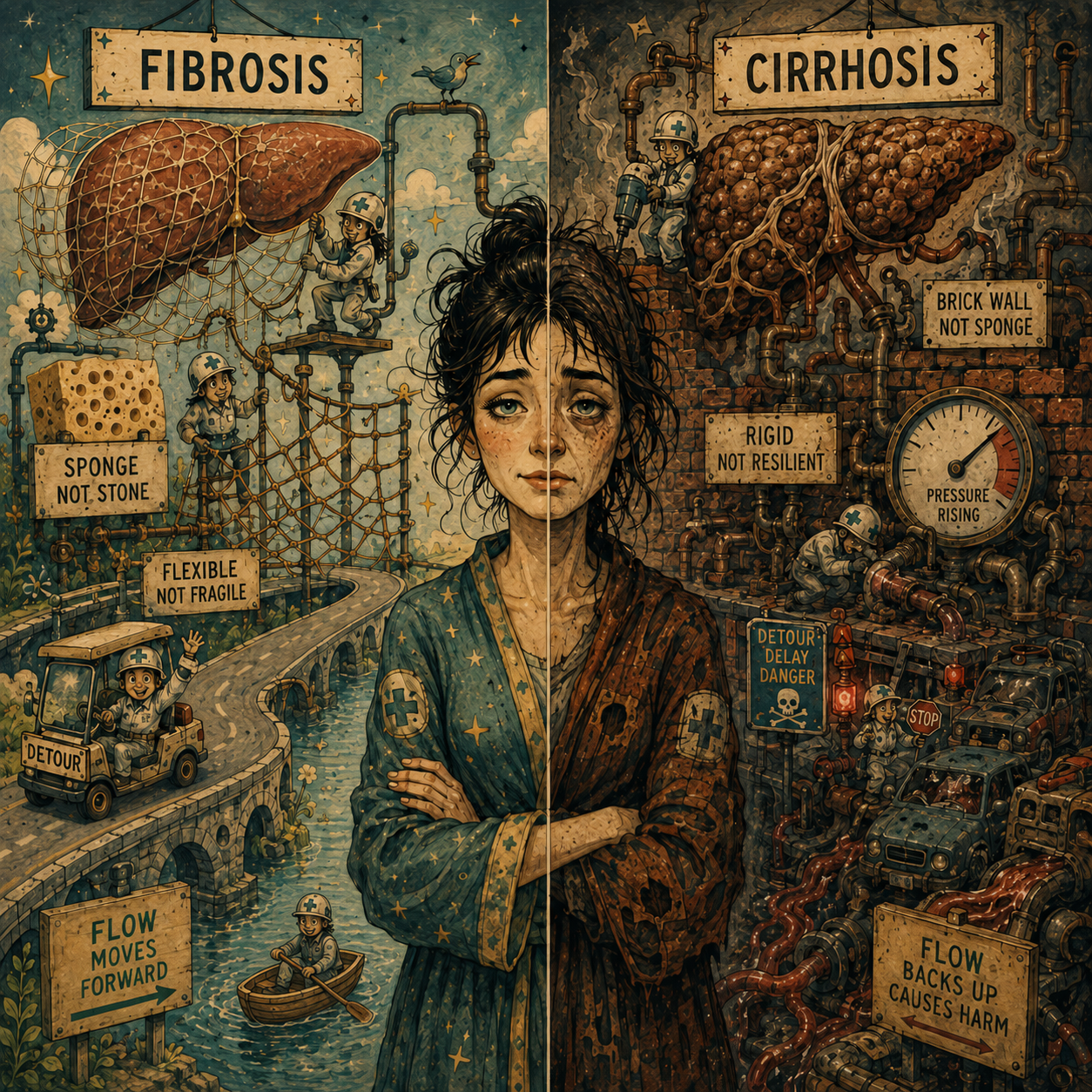 Cirrhosis vs. Fibrosis 