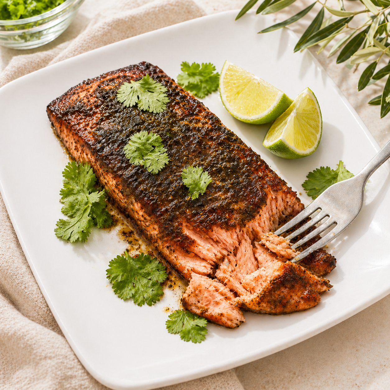 Smoky Cilantro-Lime Salmon
