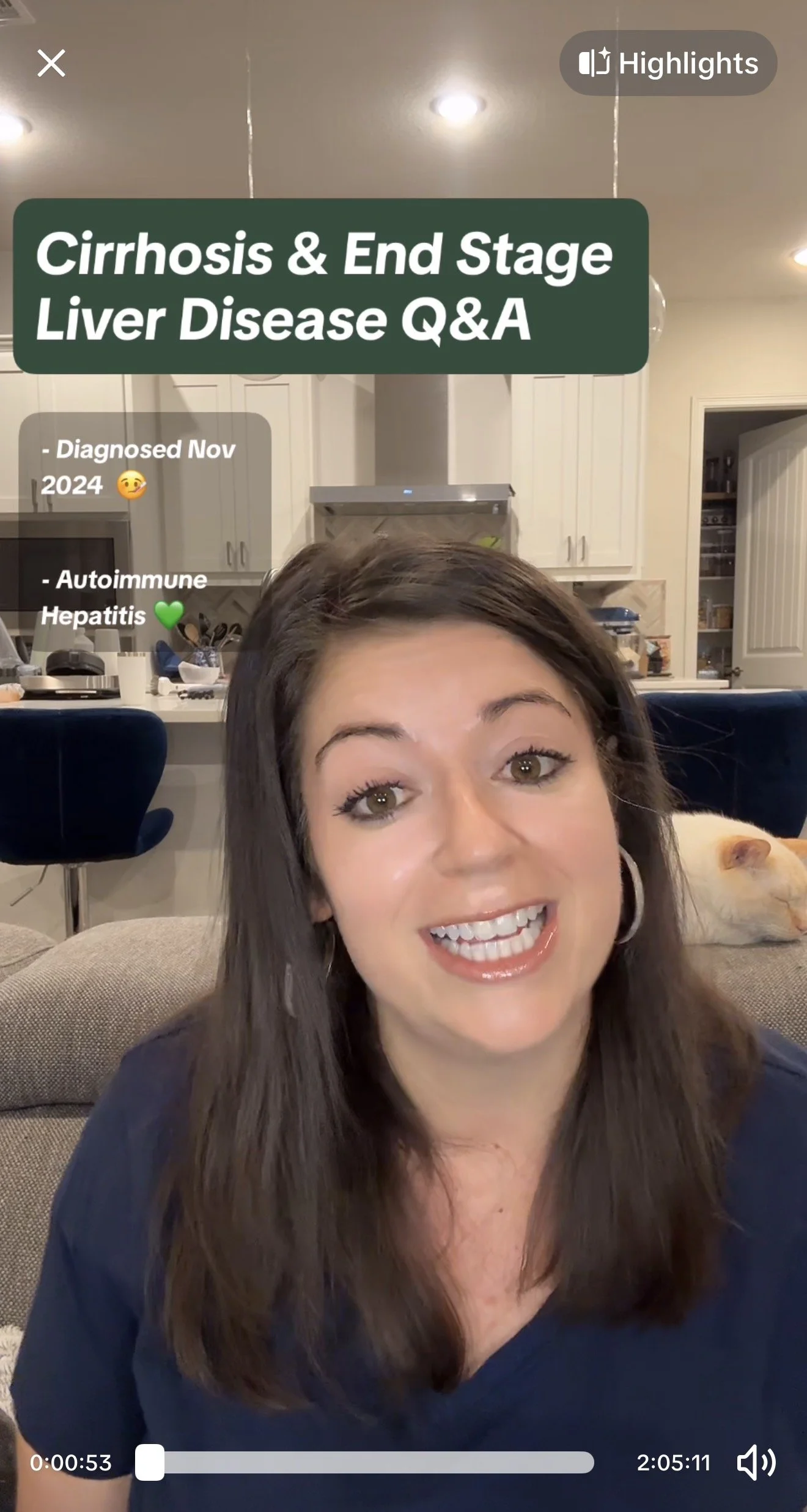 Angie from @diagnosis_cirrhosis on TikTok explains her experiences with hepatic encephalopathy on TikTok live to thousands of other patients each week