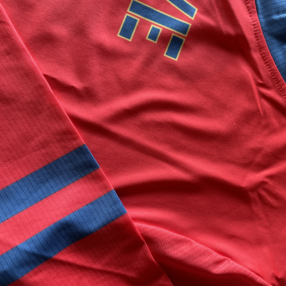 Curve Volleyball Tier 2 Tournament Jersey fabric detail - premium sublimated volleyball uniform