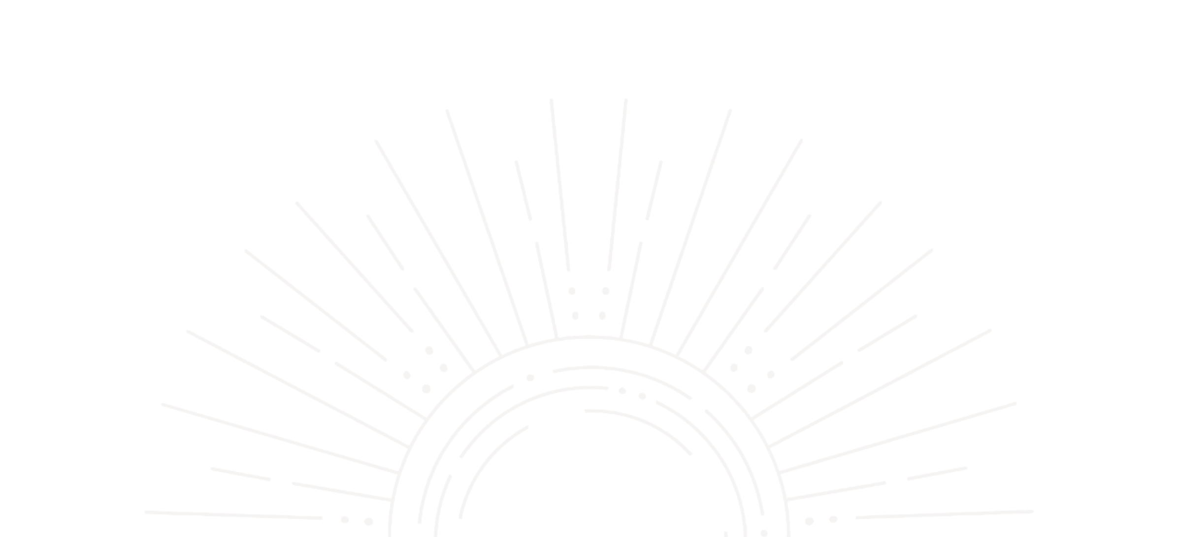 A sunrise background element.