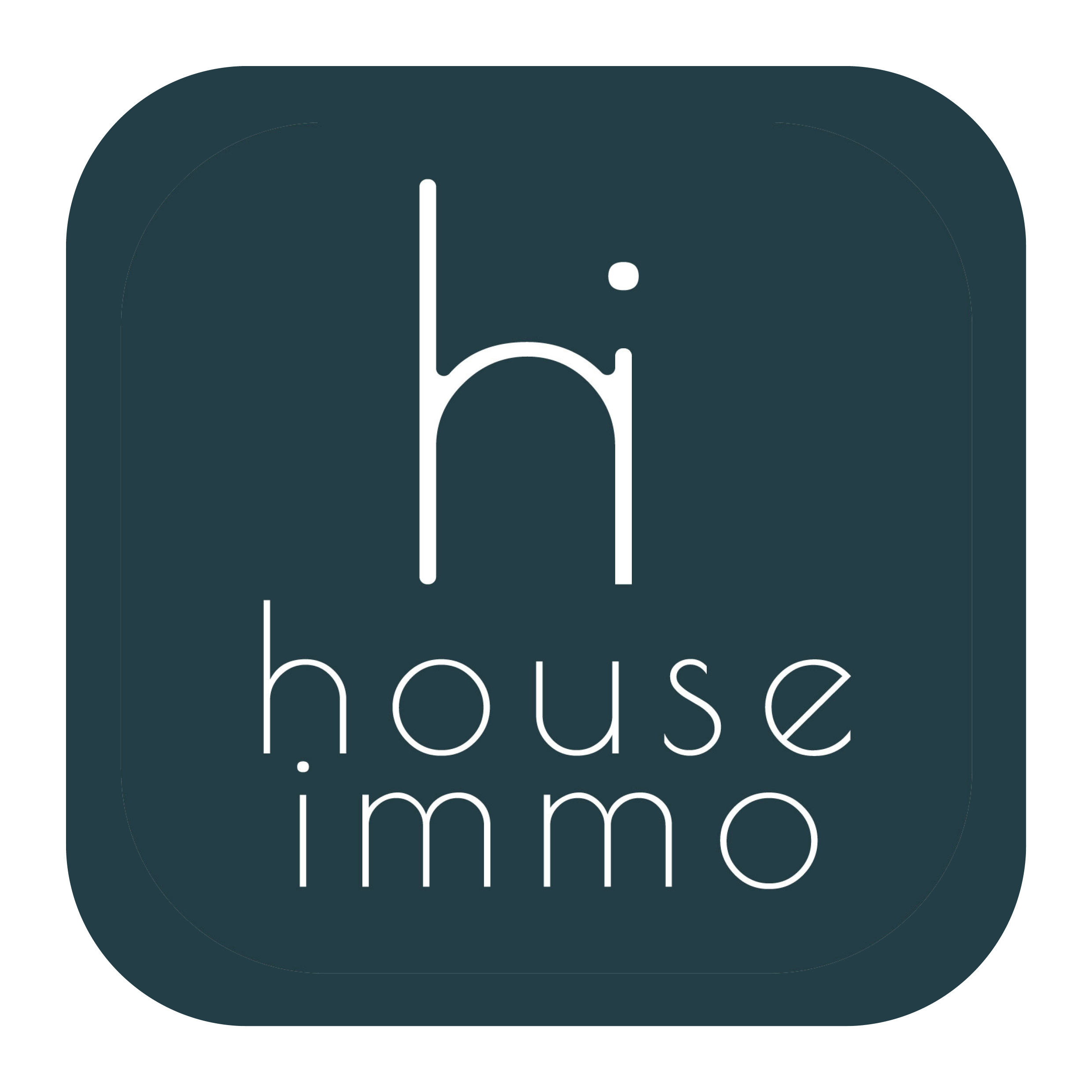 Logo avec un fond foncé, un cercle, une ligne verticale, un point et un arc, avec le texte 'boutique' et 'mimosa' en dessous