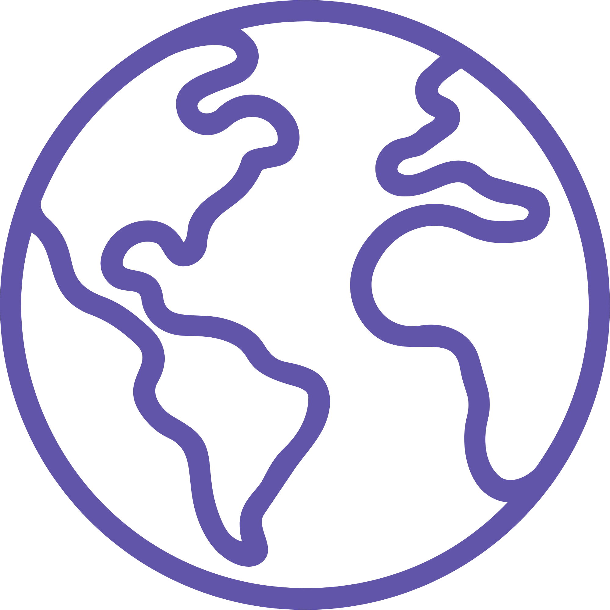 An abstract illustration of a globe