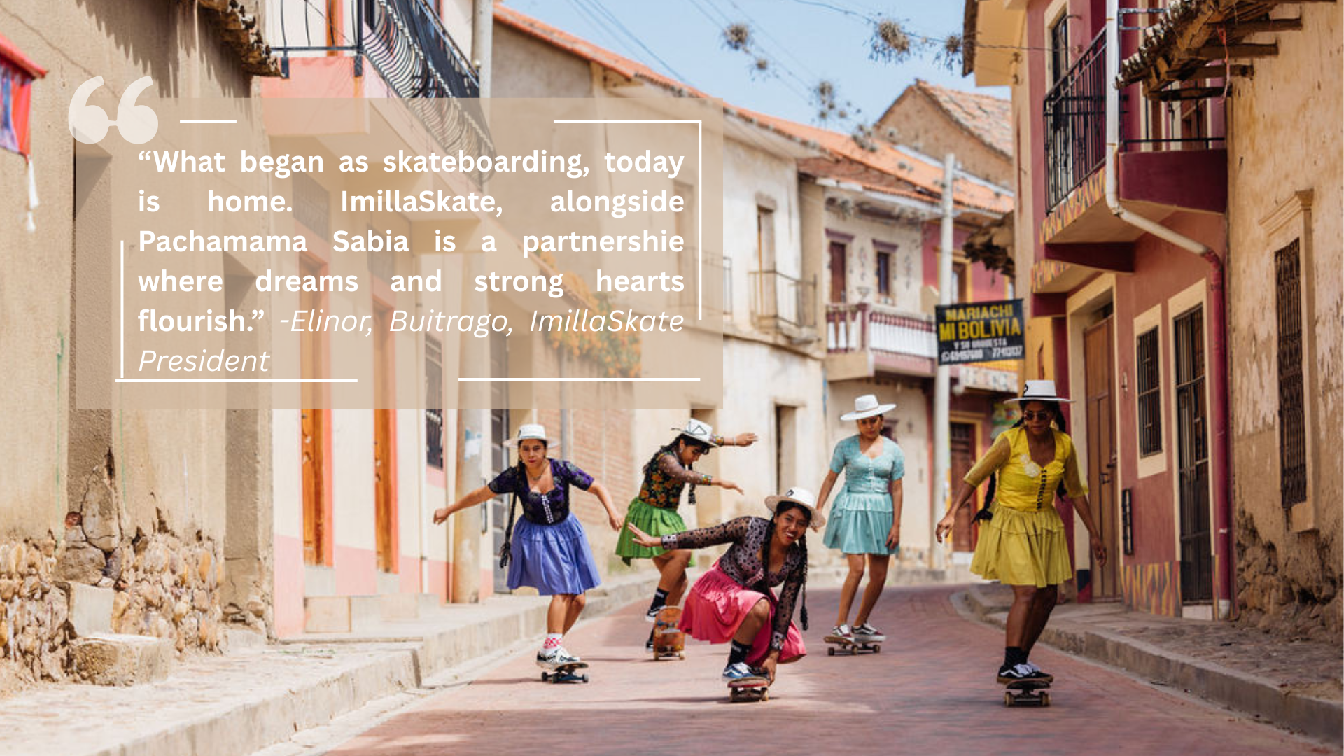 Group of children, some wearing tiger-themed hats and face masks, posing with a poster promoting tiger conservation among indigenous communities in Bolivia.