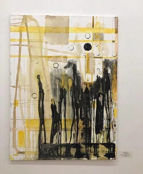A horse with no name, 2016

Mixed Media on Canvas; Ink, Plaster cloth, coffee, whiskey, berries, acrylic medium, sewing string, water color.

40 x 30 Inches