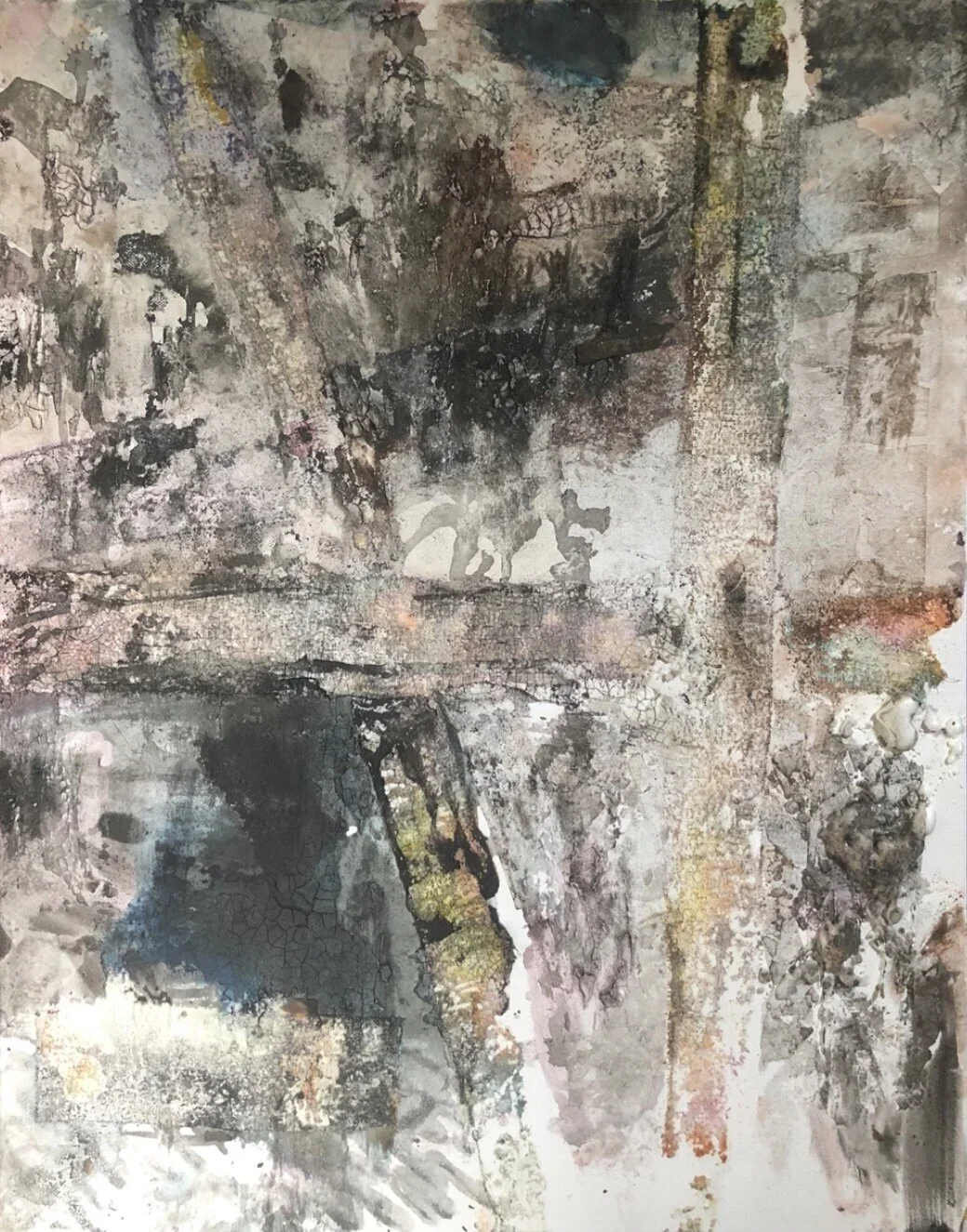 Patches, 2021

Mixed media on canvas; ink, watercolor, acrylic medium, plaster cloth, coffee and newspaper.

 22 x 28 in