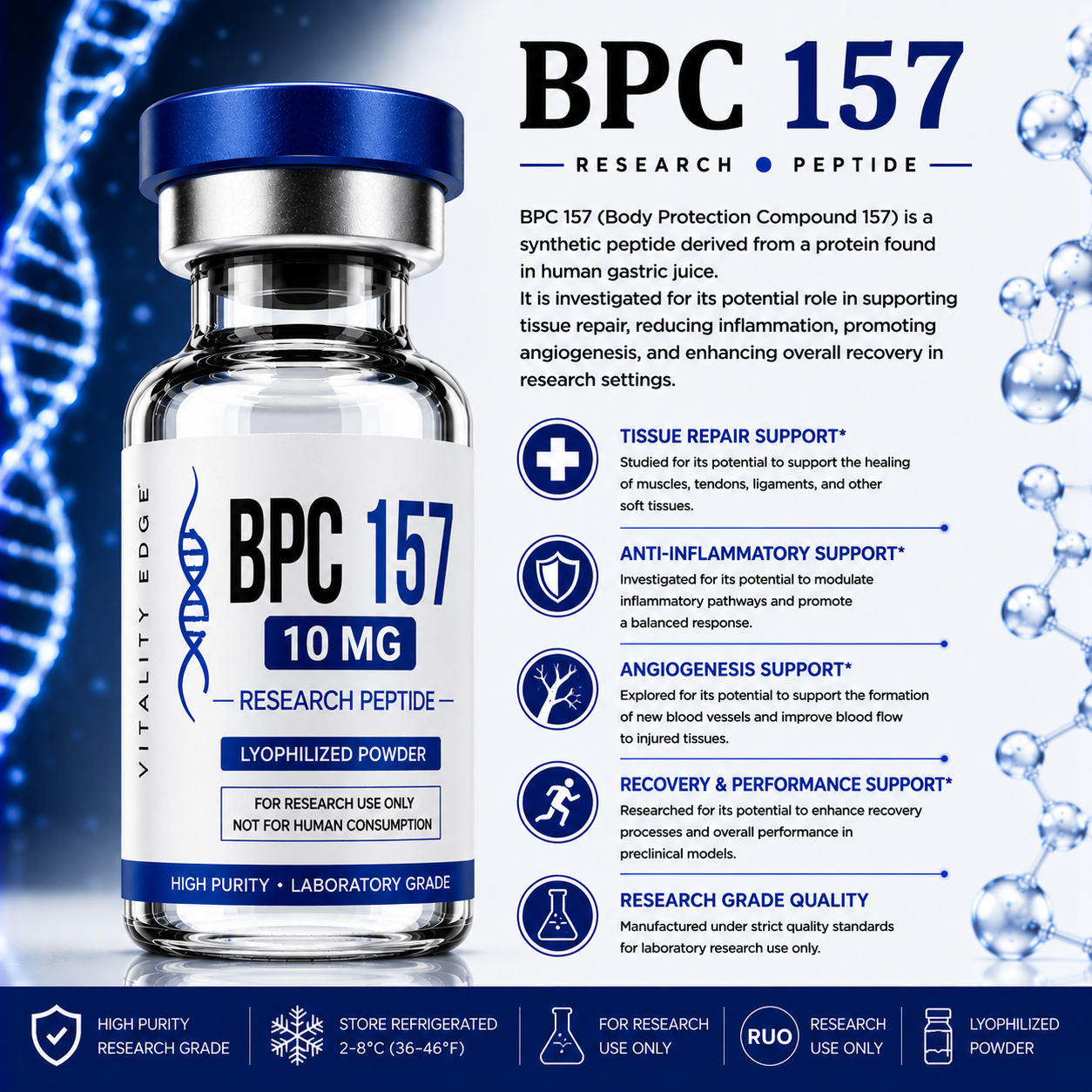 BPC 157 Research  10 mg