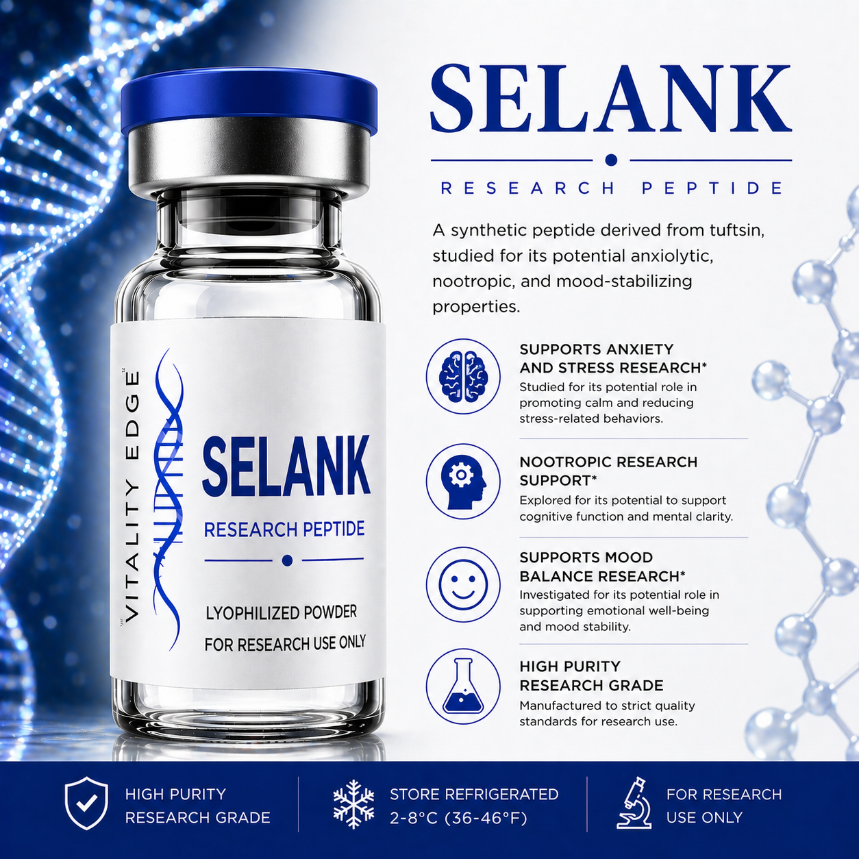 Selank (10mg) Research