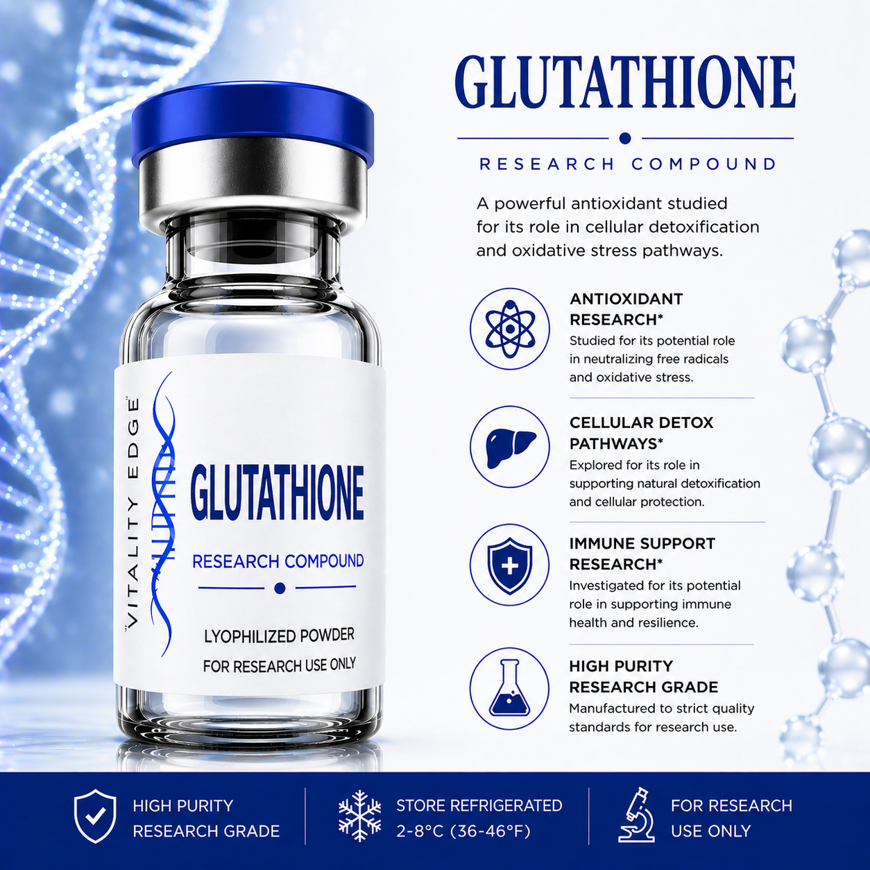 Glutathione (1500 mg) Research