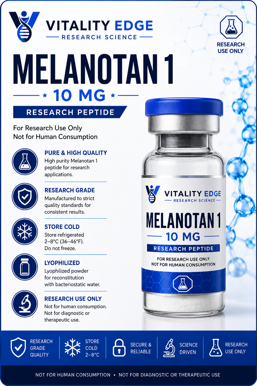 Melanotan 1 Research Peptide 10mg