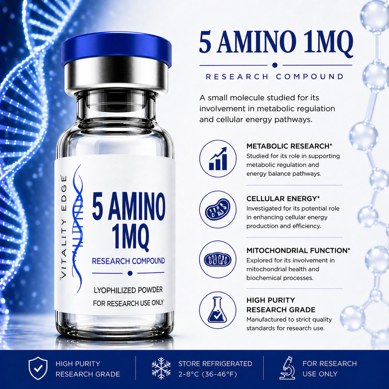 5 Amino 1MQ (5mg) Research