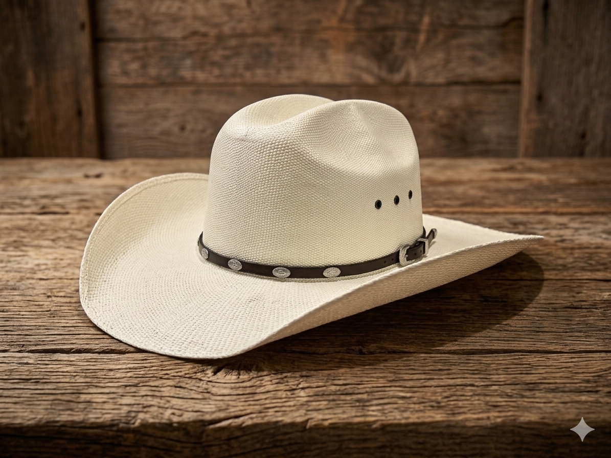 CLASSIC THREE HOLE VENT BANGORA STRAW HAT