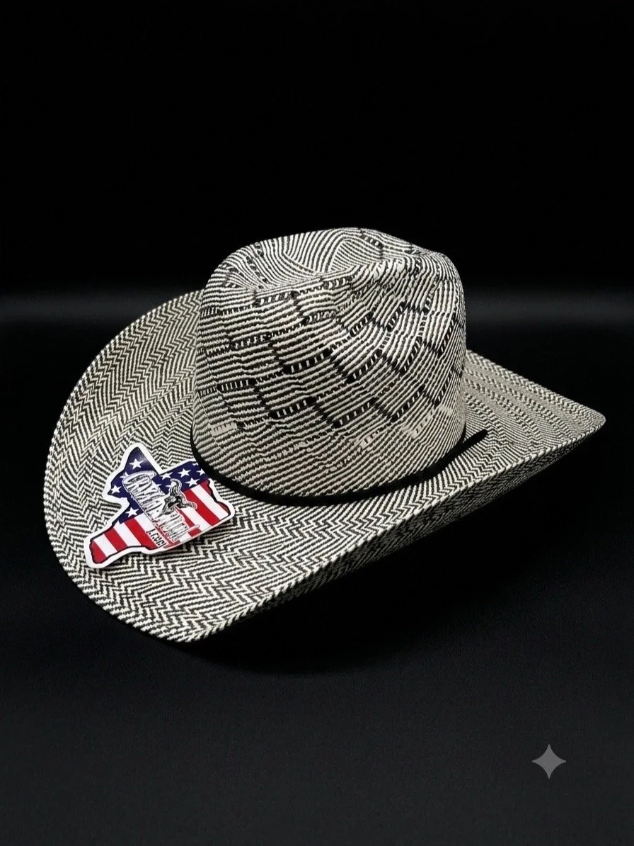 CRAZY BLACK BULL STRAW HATS ( NEW HAT) Different sizes available