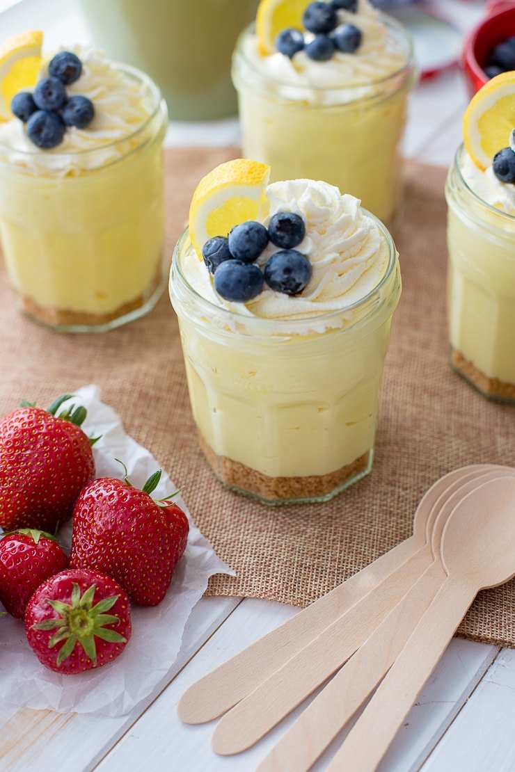 Lemon Cheesecake Mousse Parfaits