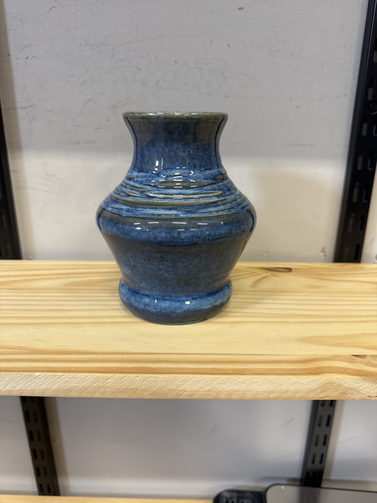 Blue banded vase, 2025