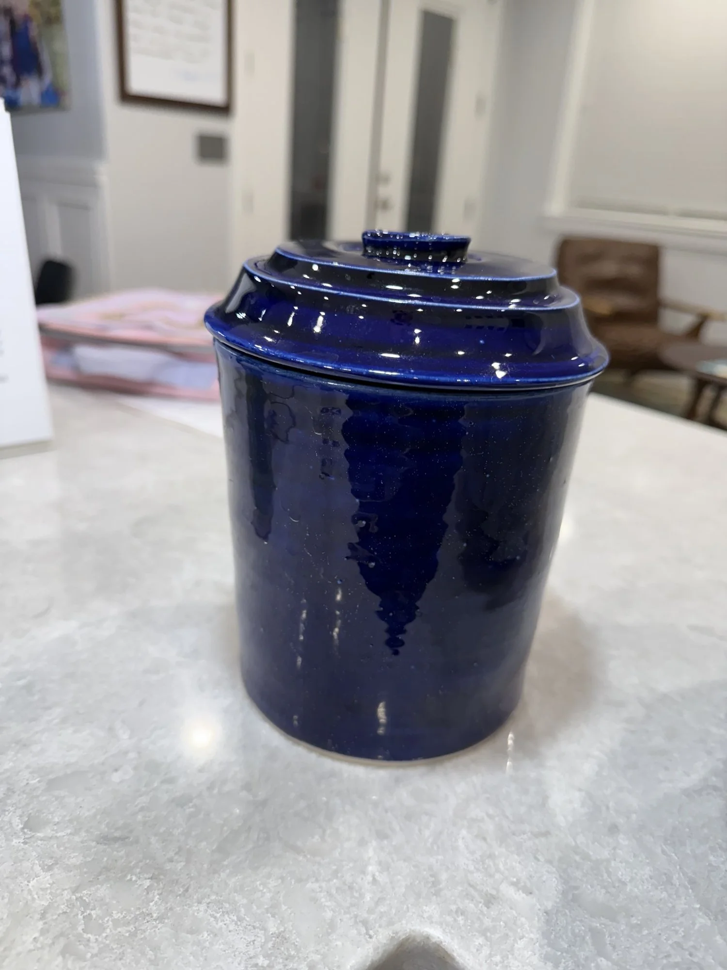 Cobalt sourdough crock, 2025