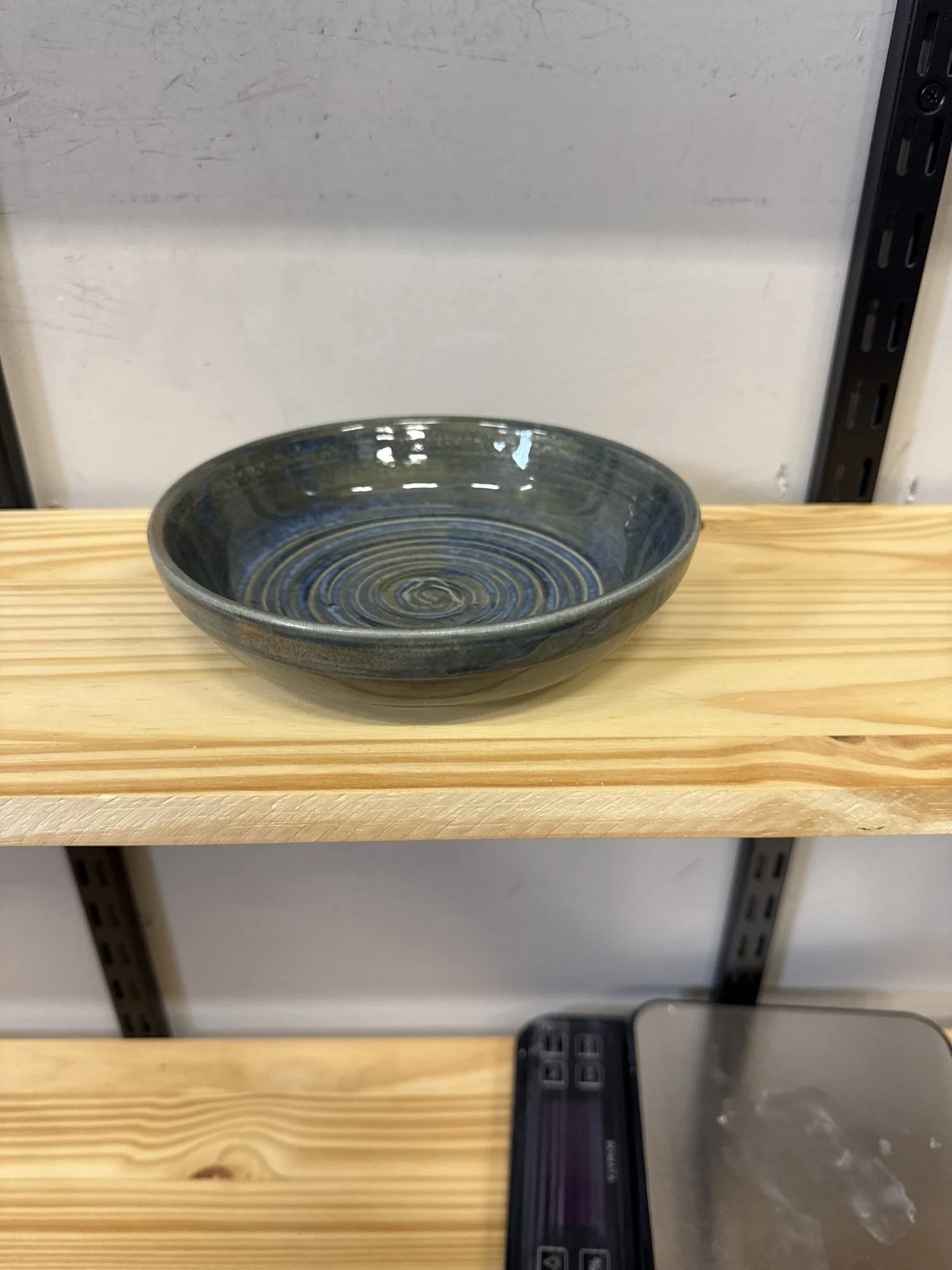 Teal shallow bowl, 2025