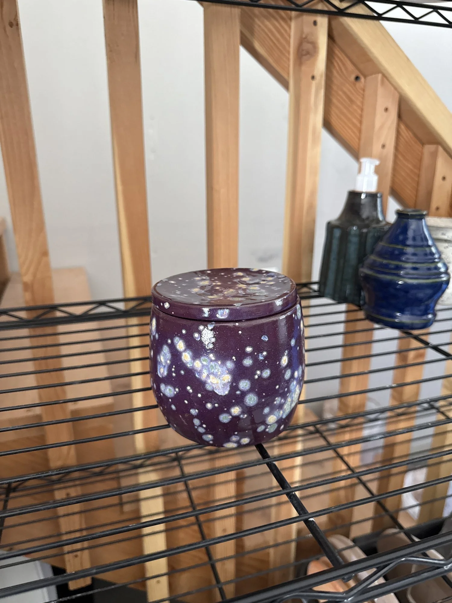 Purple speckled butter bell, 2025