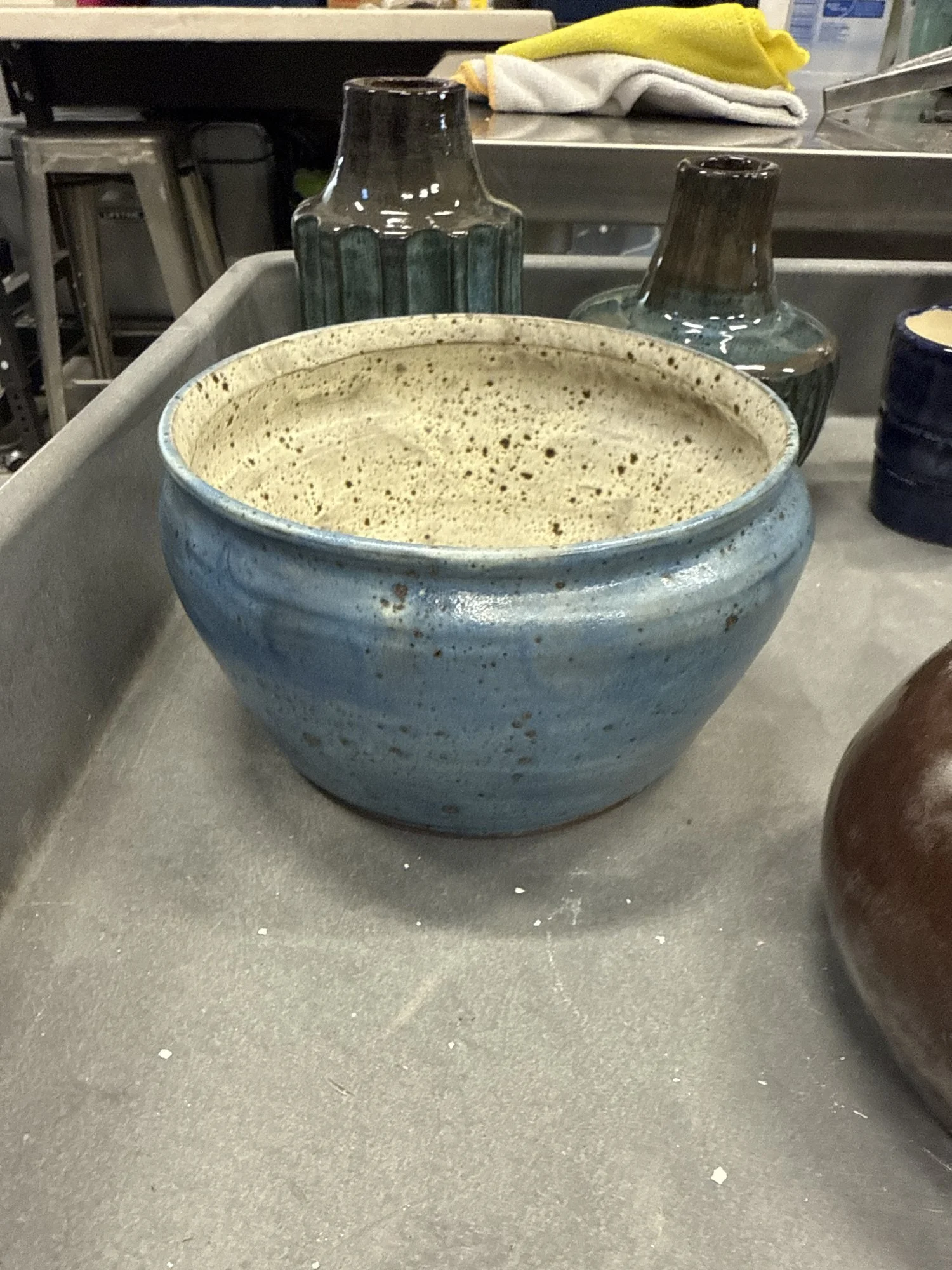 Blue planter bowl, 2025