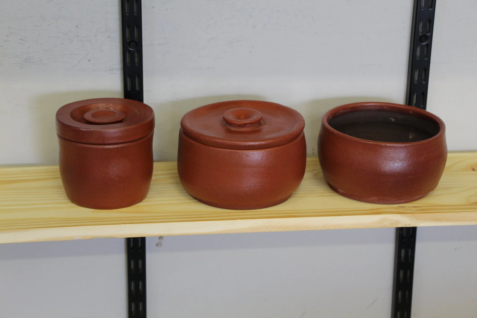 Terracotta lidded pots, 2026