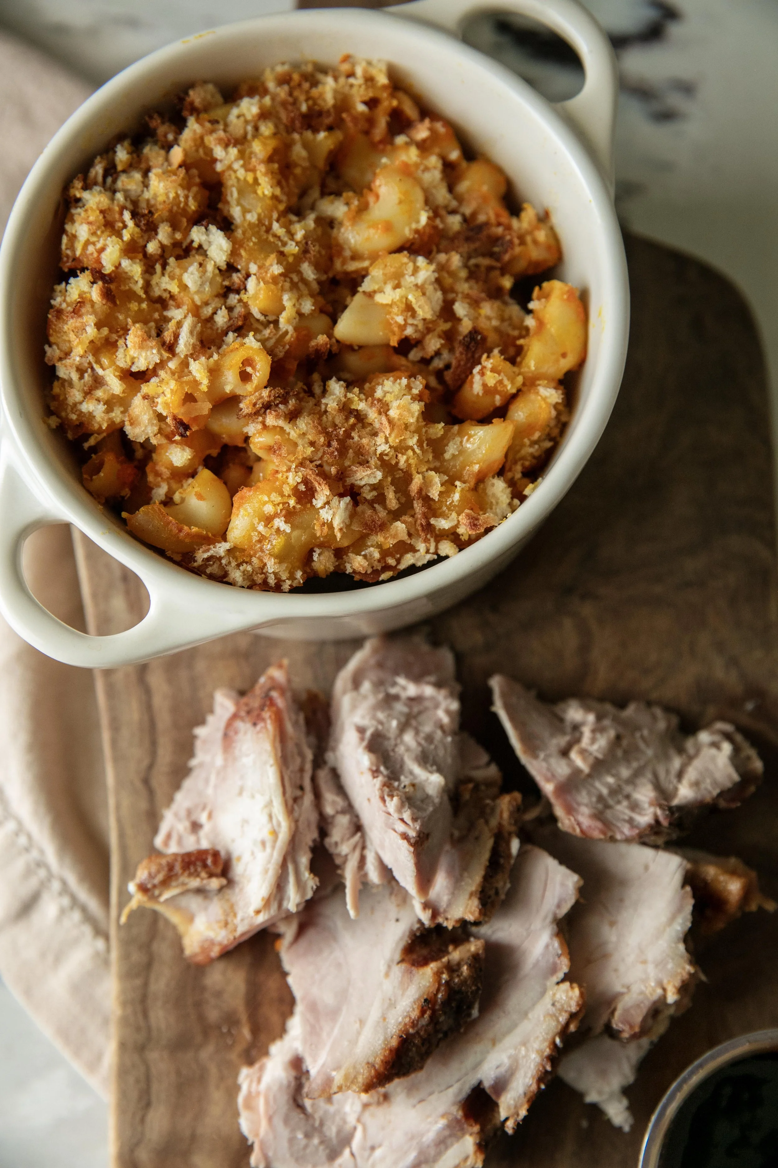 Pumpkin Mac & Slow-Roasted Pork