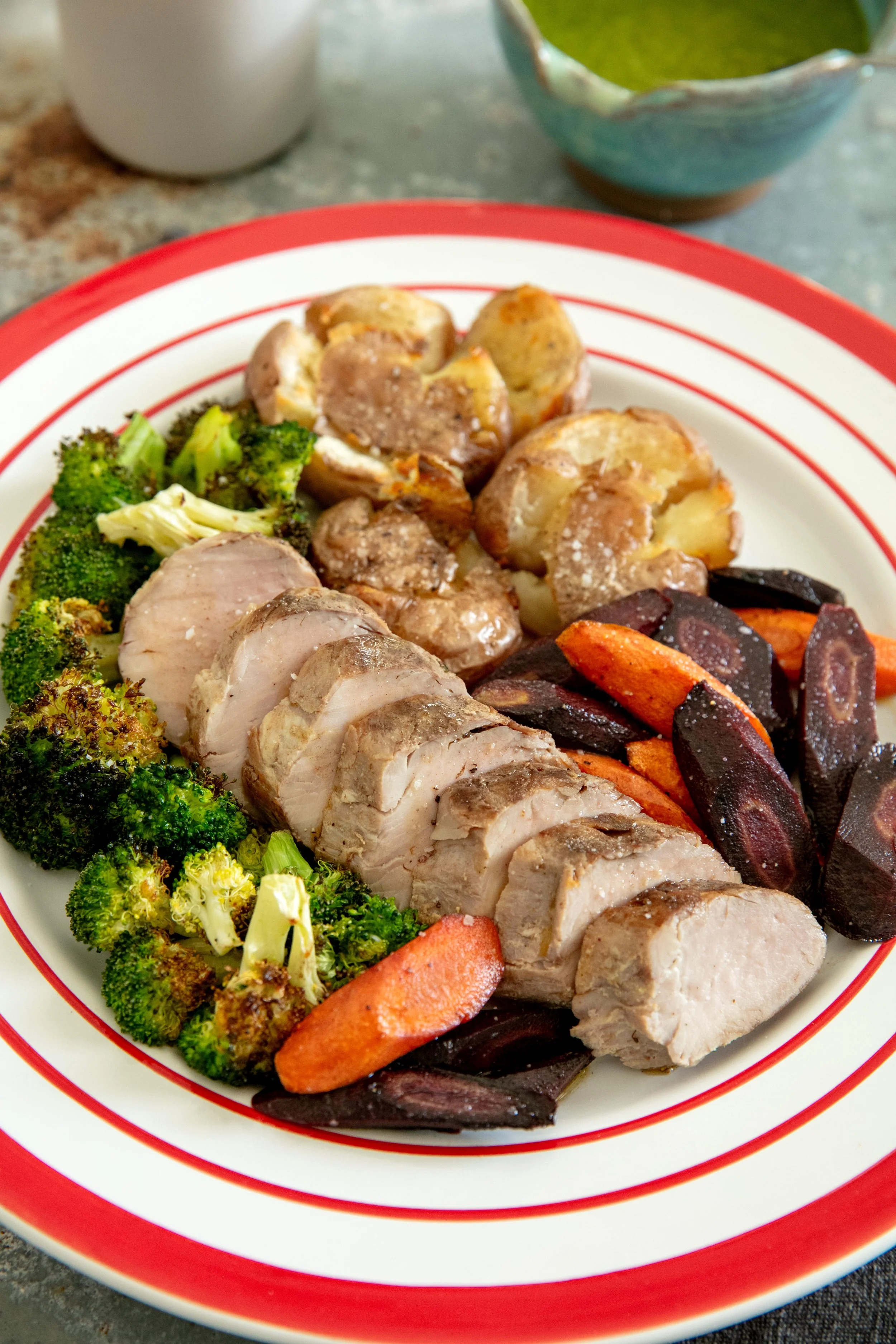 Pork Tenderloin with Tender Potatoes