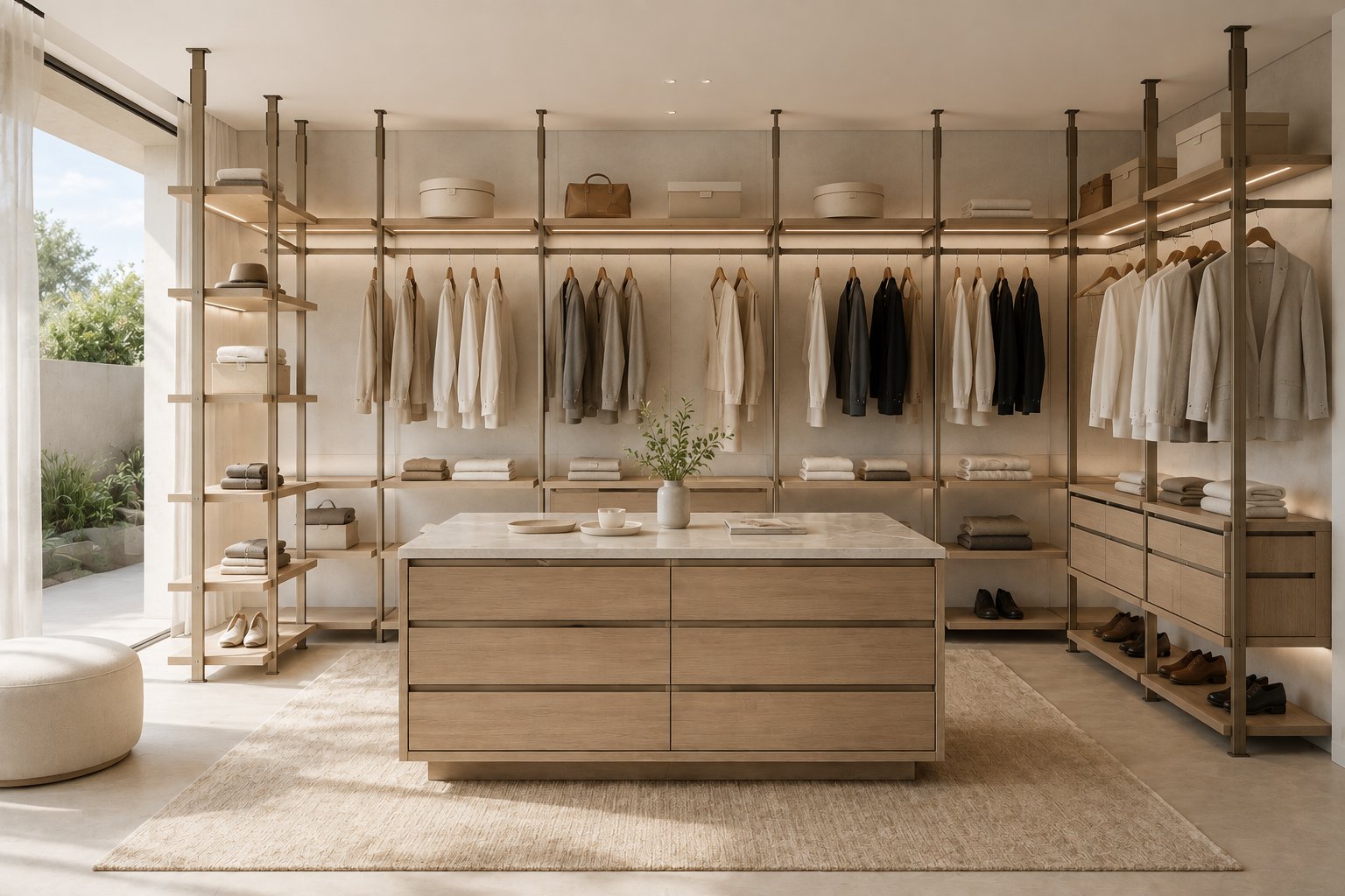 Architectural Post Wardrobe System