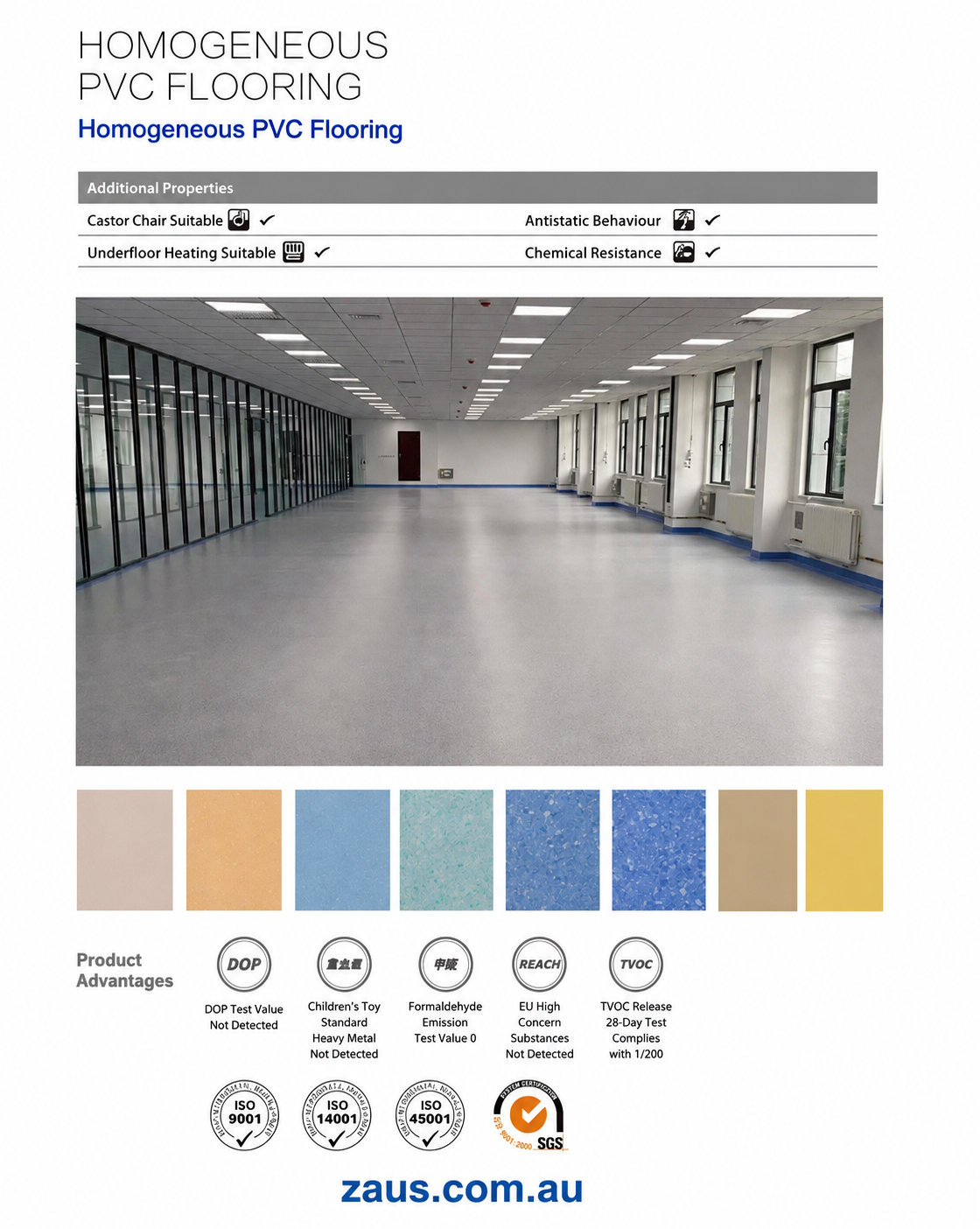 Homogeneous PVC Flooring